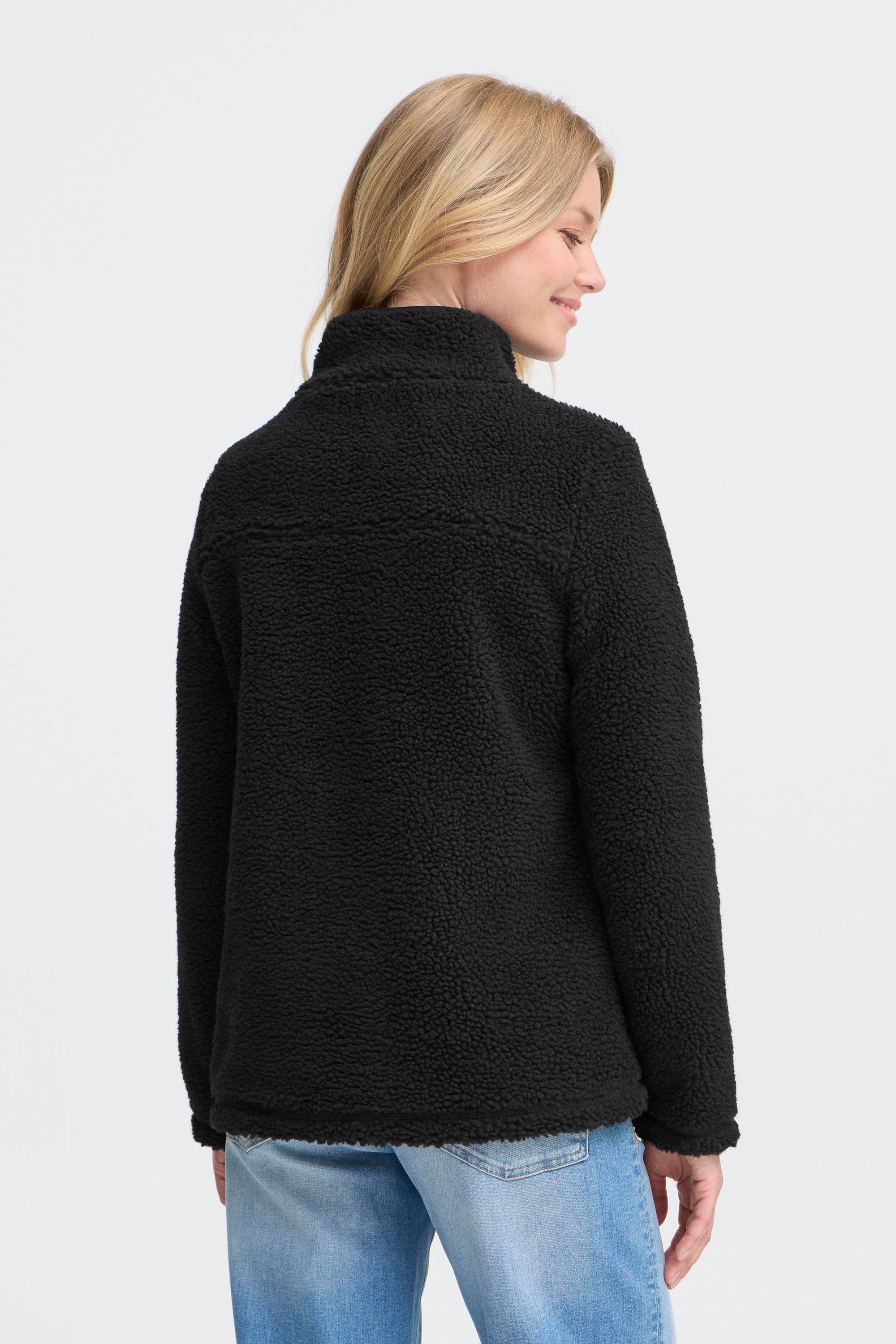 OXMO OXABBY HALFZIP Women's Fleece Jacket Black/XL 3