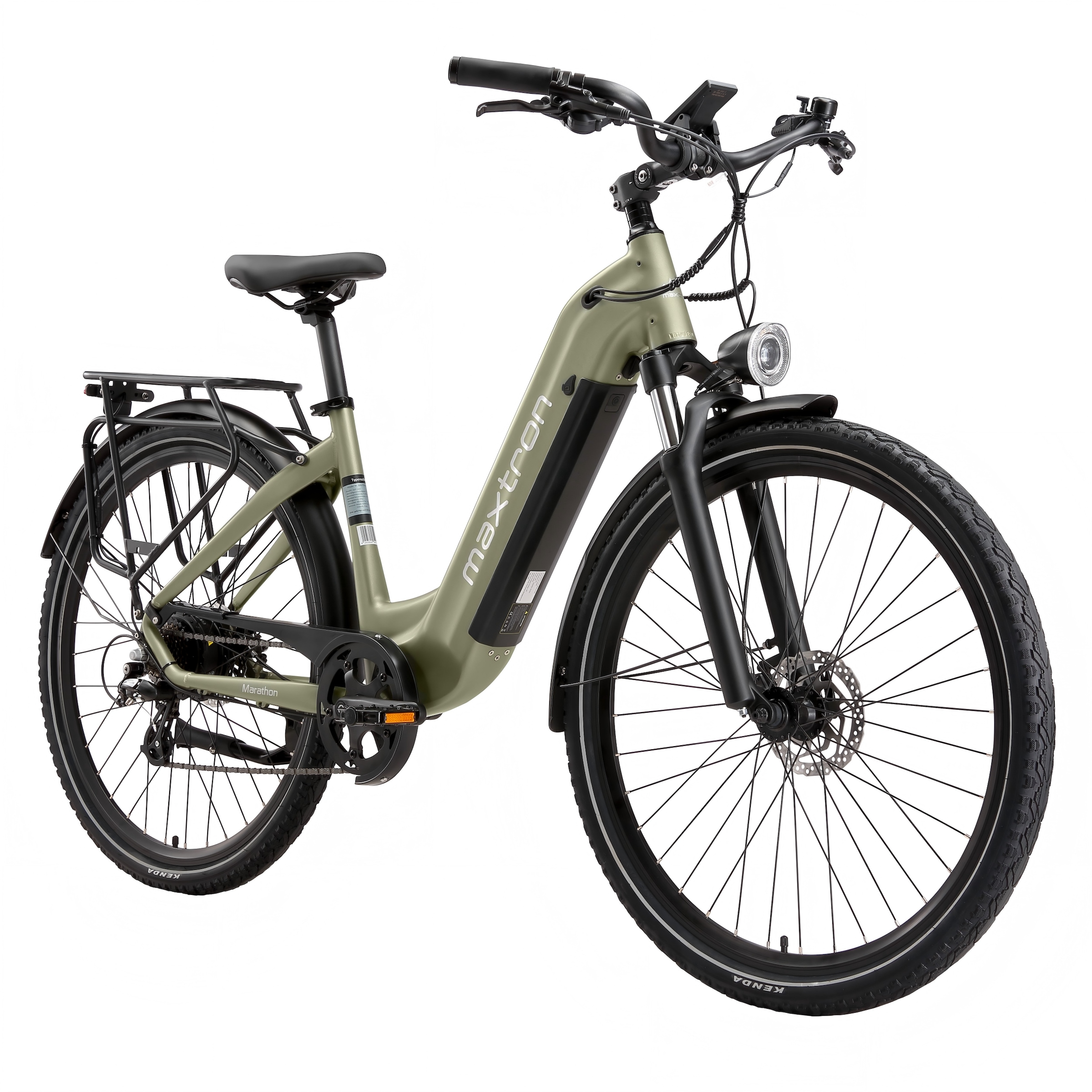 Maxtron »Maxtron Marathon E-Citybike 28 Zoll« 7 Gang Shimano Kettenschaltung Heckmotor 250 W Packung,  Elektrofahrrad für Damen u. Herren
