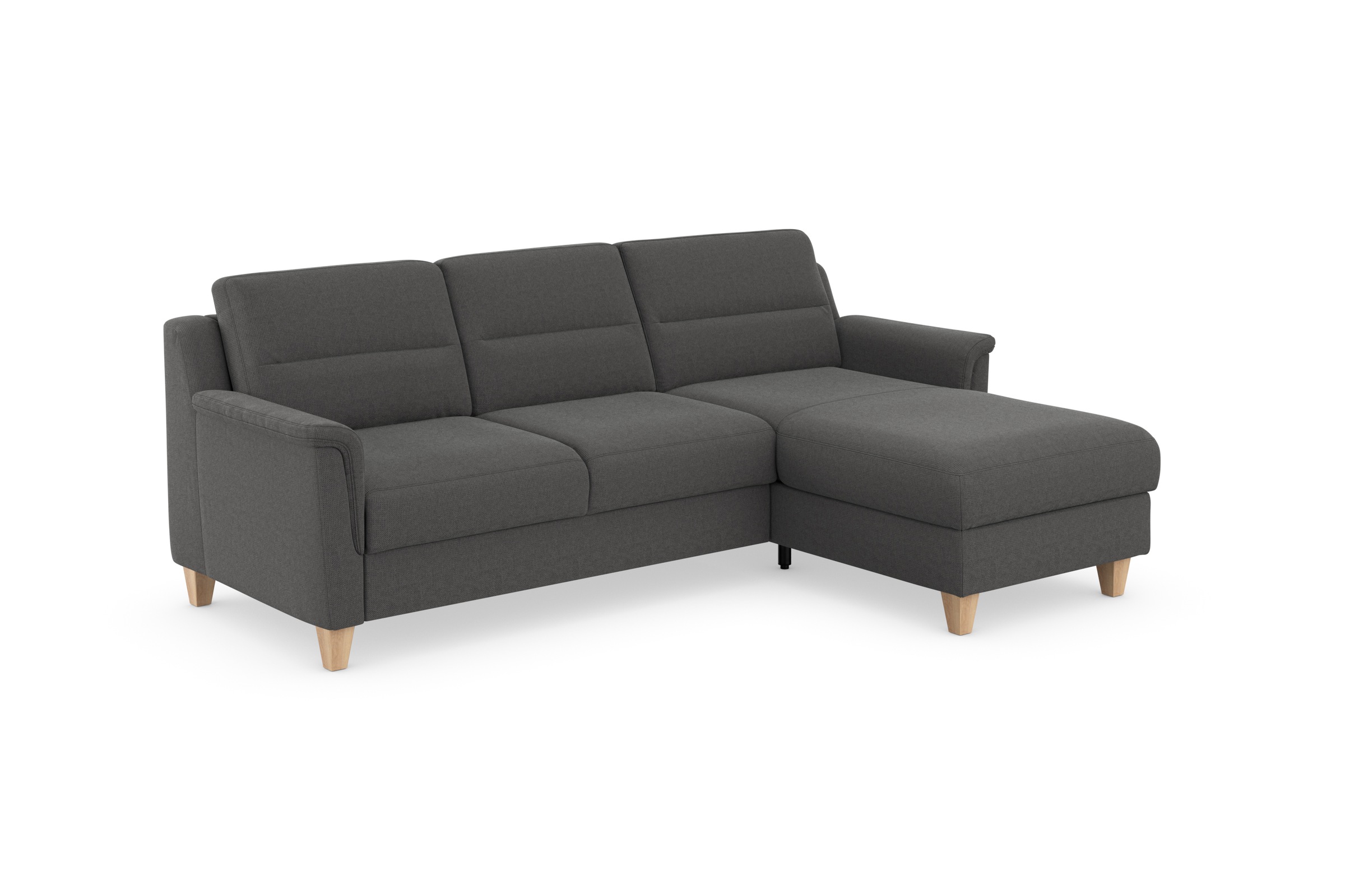 sit&more Ecksofa »Farö L-Form«, inklusive Federkern, wahlweise mit Bettfunktion und Bettkasten