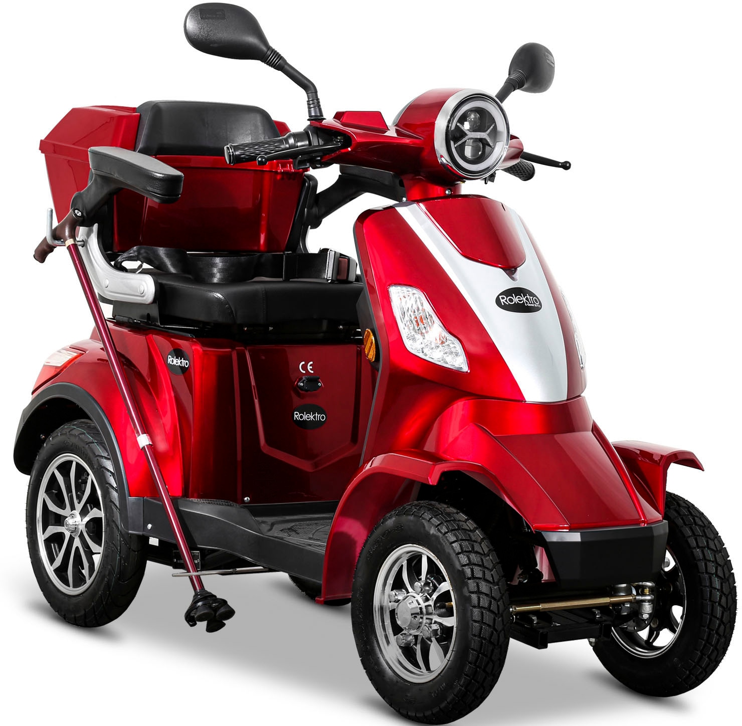 Rolektro Elektromobil »E-Quad 15, Blei-Gel-Akku«, 1000 W, 15 km/h, (mit Topcase)