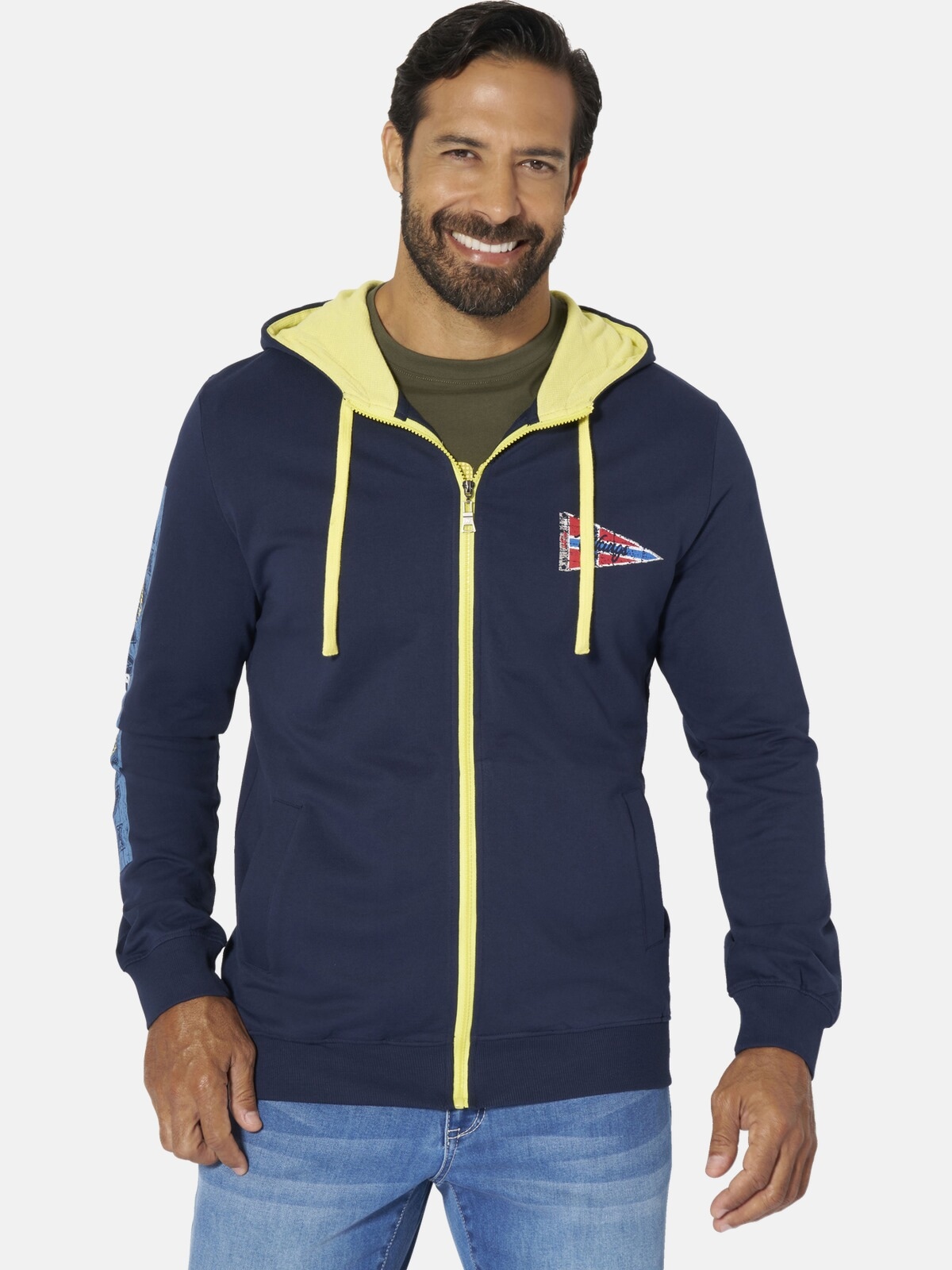 Jan Vanderstorm Kapuzensweatjacke »Sweatjacke JABBE«