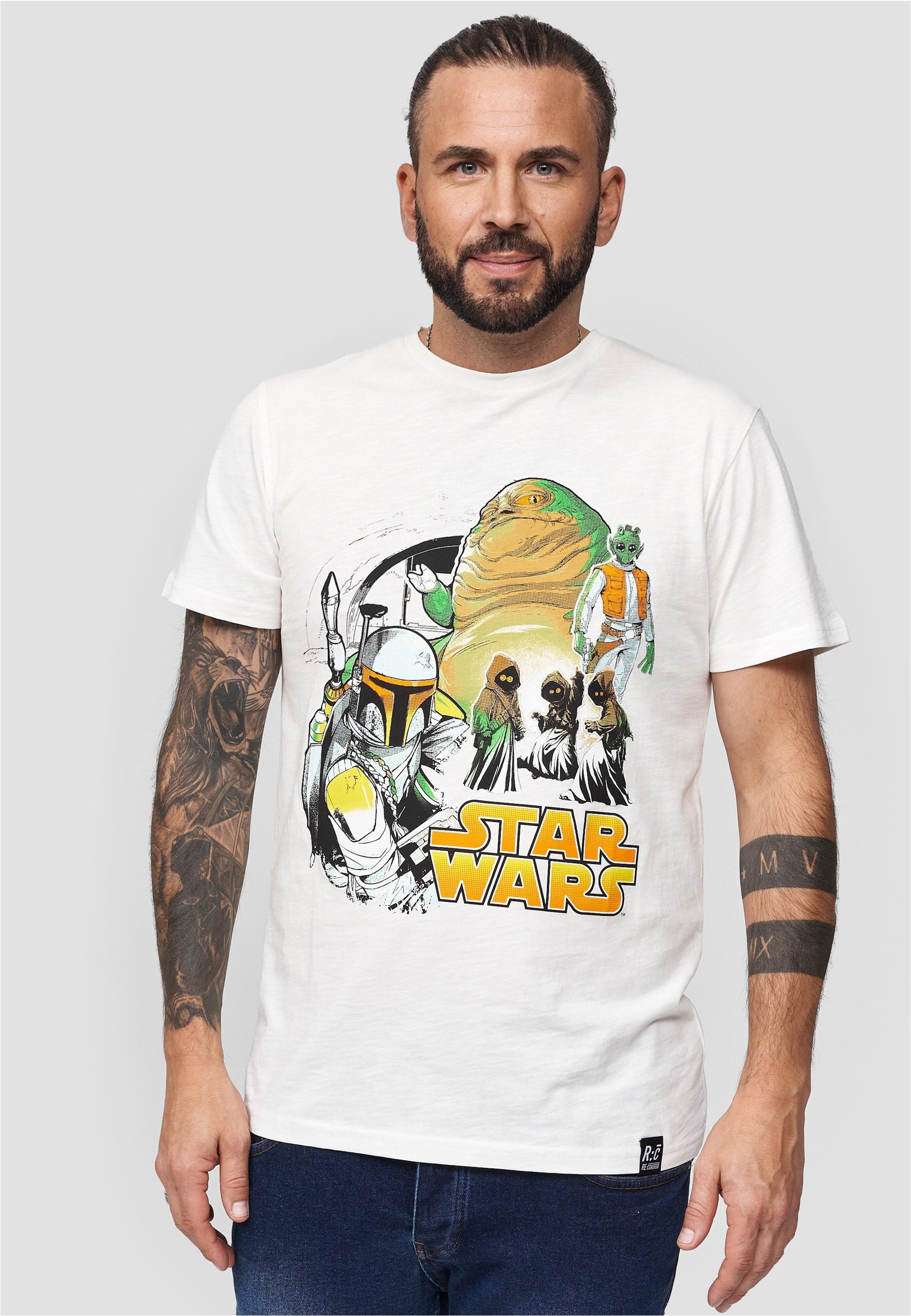 Recovered T-Shirt "Star Wars Jaba Group" 1 Stk. tlg. mit coolem Star Wars-P günstig online kaufen