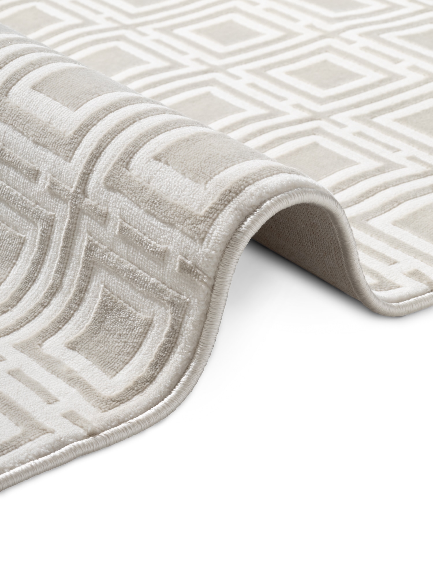 ELLE DECORATION Designteppich »Howlite«, rechteckig, 9 mm Höhe, Wohnzimmer, Schlafzimmer, Läufer, Hoch-Tief Effekt, Flur, Glanz
