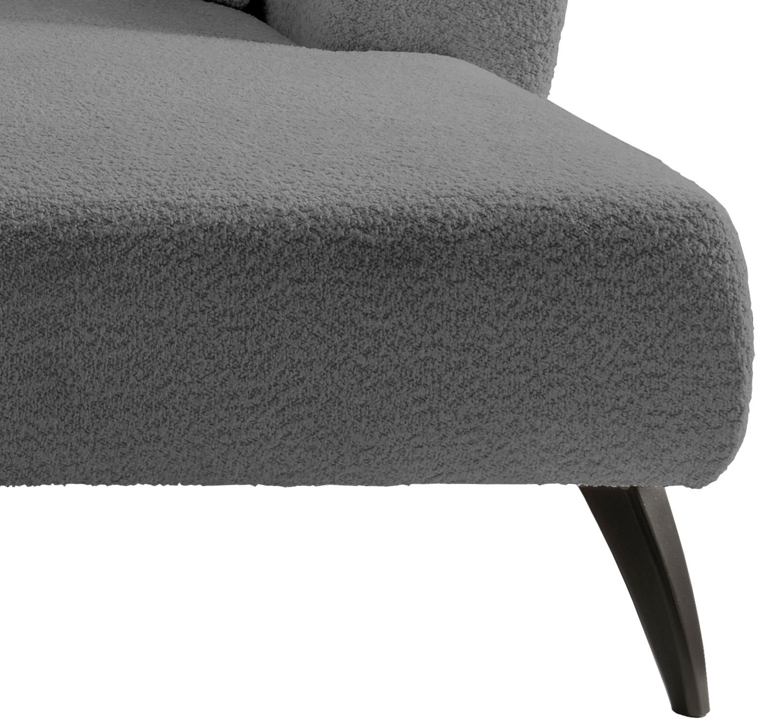 INOSIGN Ecksofa »Colori L-Form«, Holzfußfarbe wählbar, inkl. 4x Zierkissen