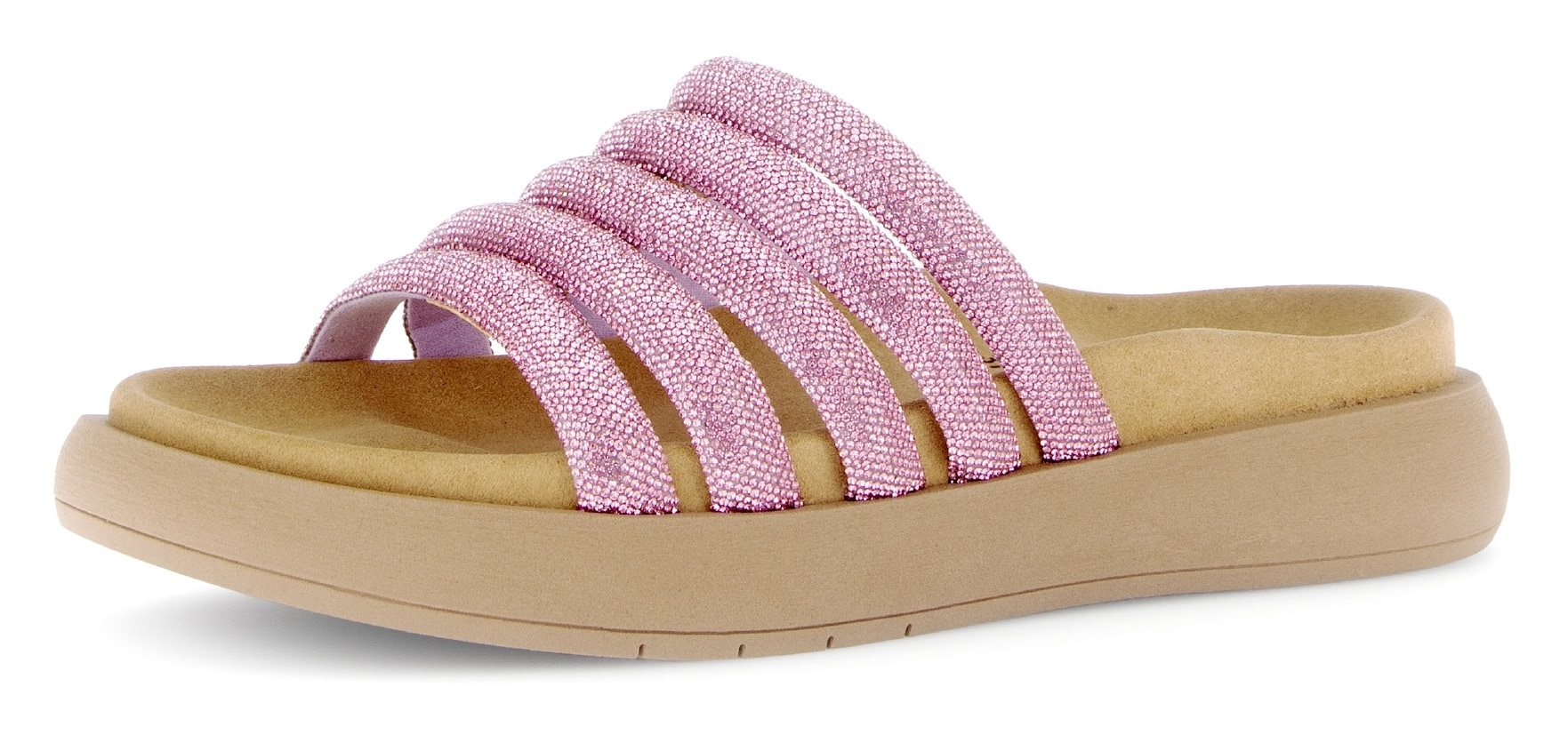 Gabor Pantolette, Plateau, Sommerschuh, Schlappen in funkelnder Optik günstig online kaufen