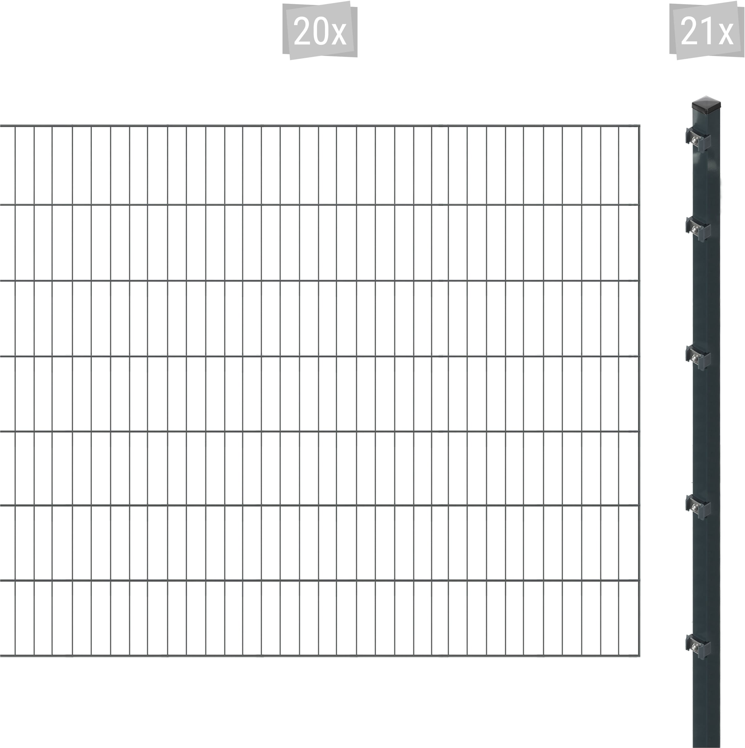 Arvotec Einstabmattenzaun "ESSENTIAL 140 zum Aufschrauben", Zaunhöhe 140 cm günstig online kaufen