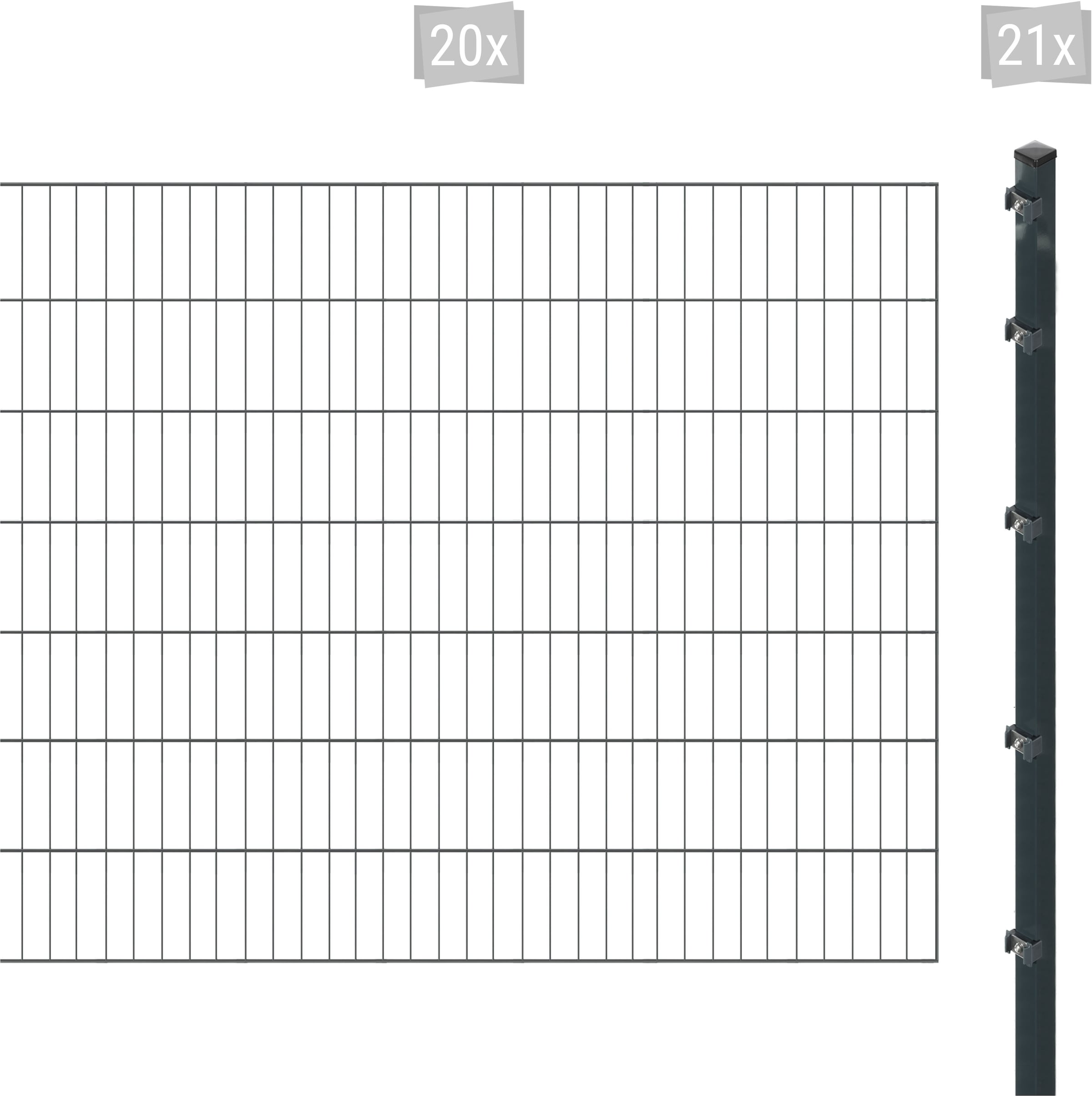 Arvotec "ESSENTIAL 140 zum Aufschrauben" Zaunhöhe 140 cm, Zaunlänge 2 - 60 m