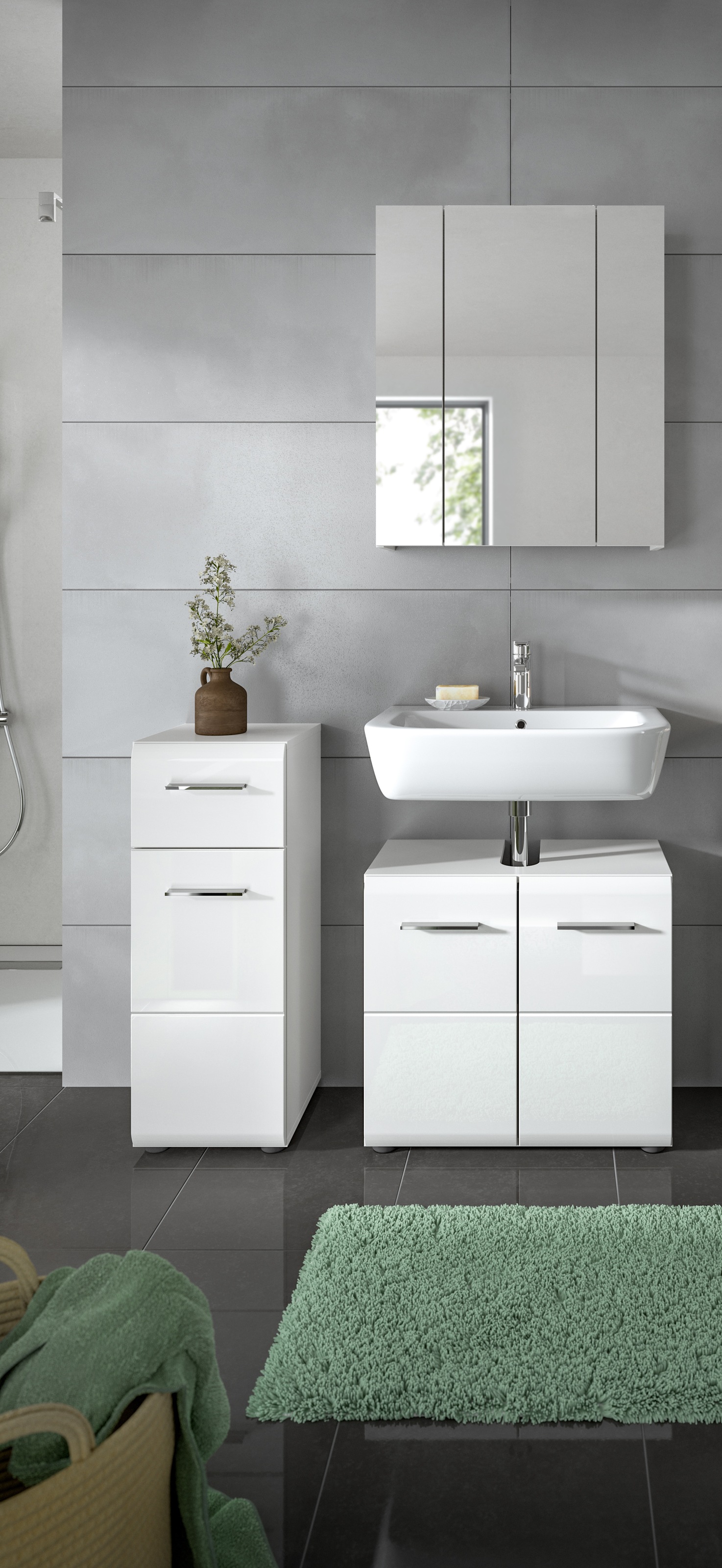 INOSIGN Badmöbel-Set "FLORENZ, TOPSELLER, 3-teilige Badkombination, hochwer günstig online kaufen