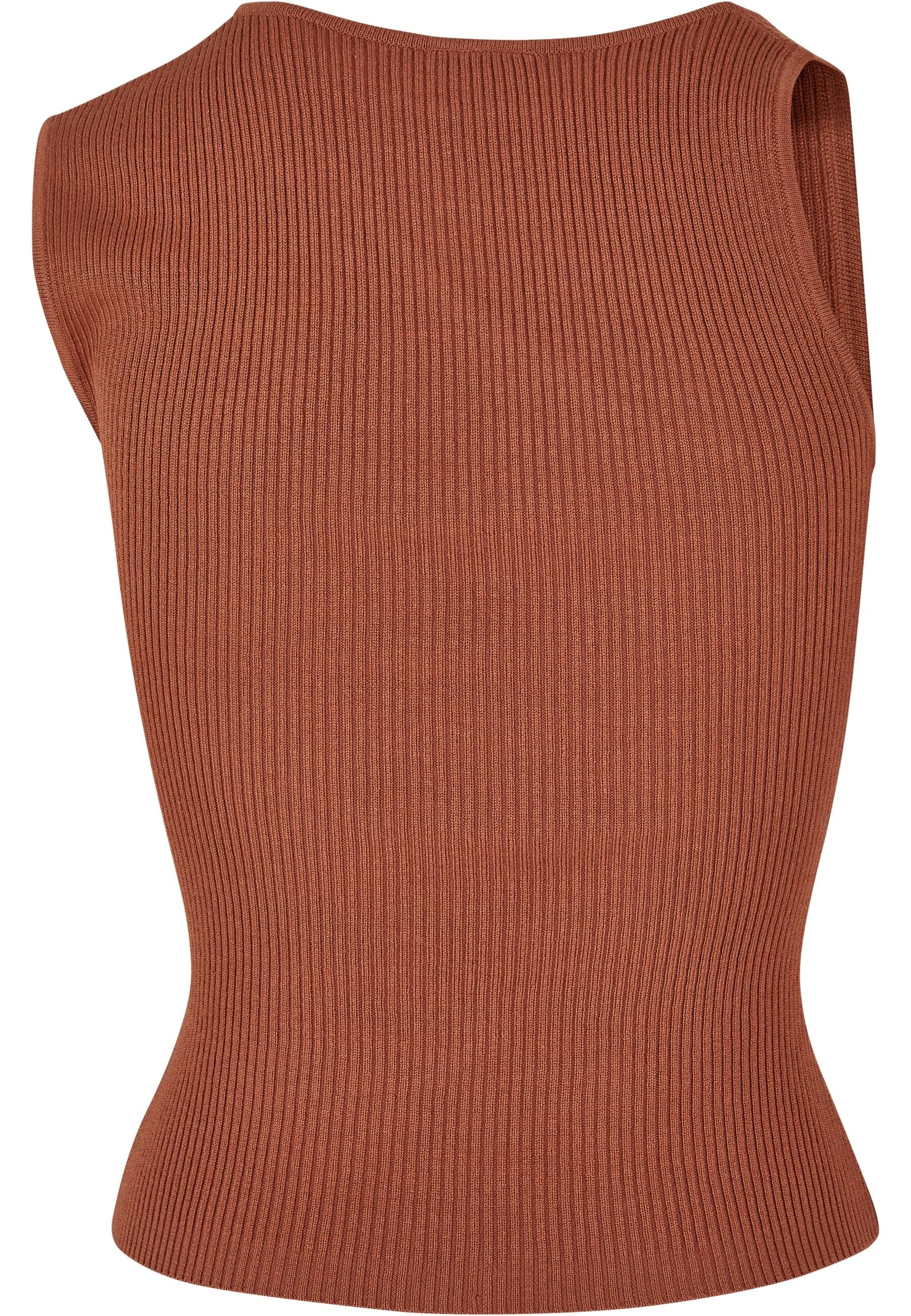 URBAN CLASSICS T-Shirt "Urban Classics Damen Ladies Rib Knit Asymmetric Top günstig online kaufen