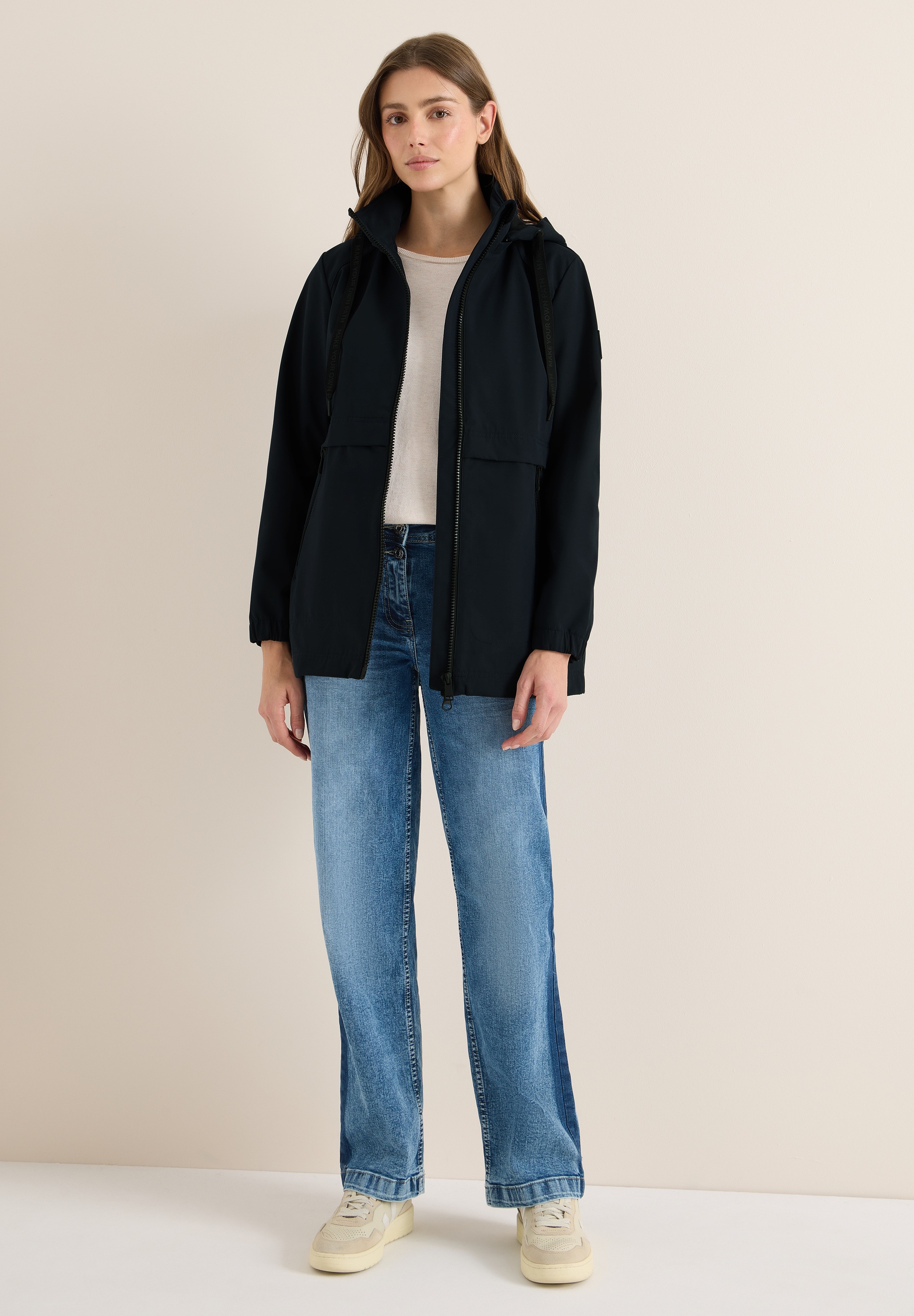 Thumbnail - Cecil Outdoorjacke mit Kapuze mit Kapuze mit Tunnelzugband