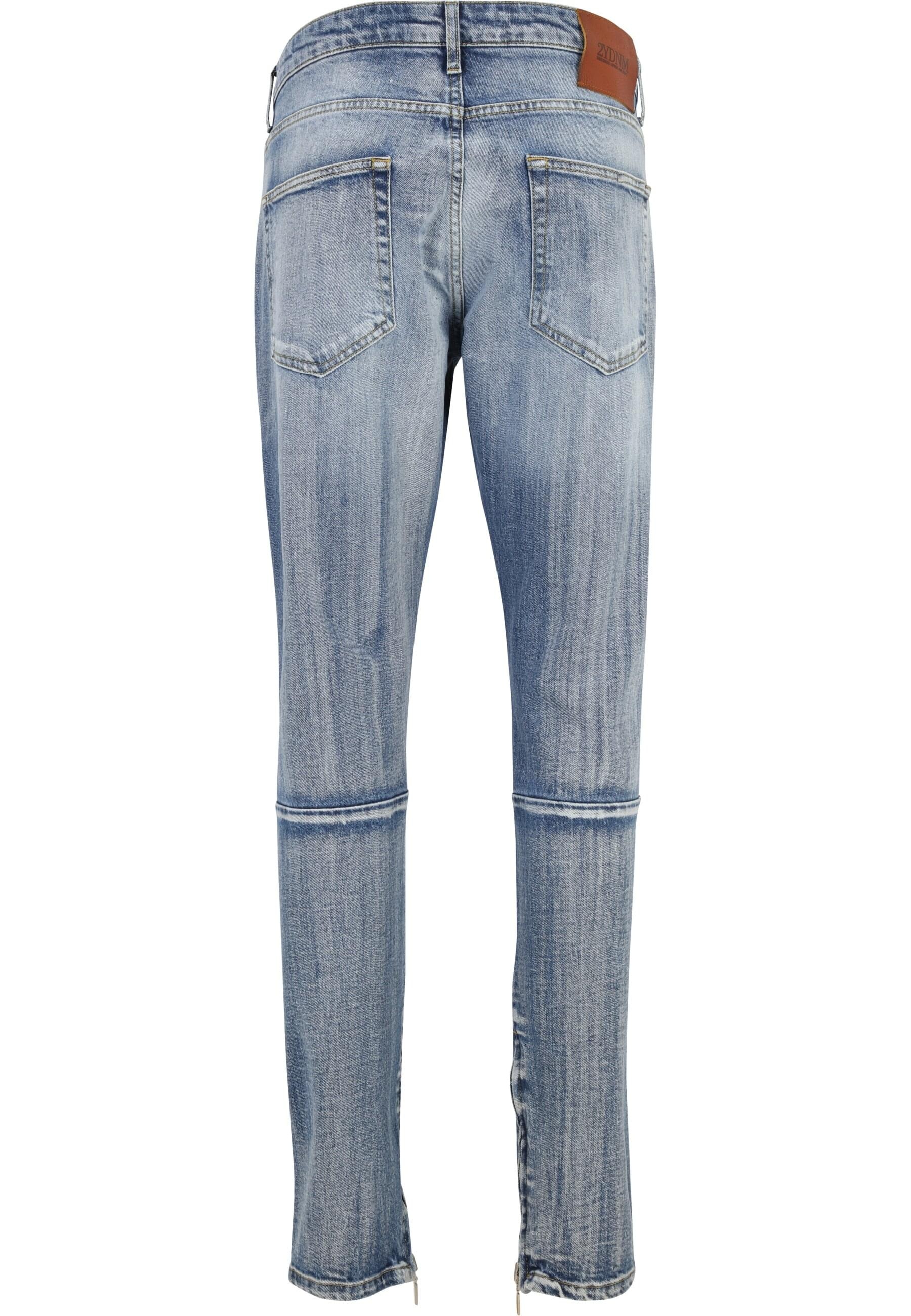 2Y Studios Bequeme Jeans »2Y Studios Herren 2Y Destroyed Straight Fit Jeans«, (1 tlg.)