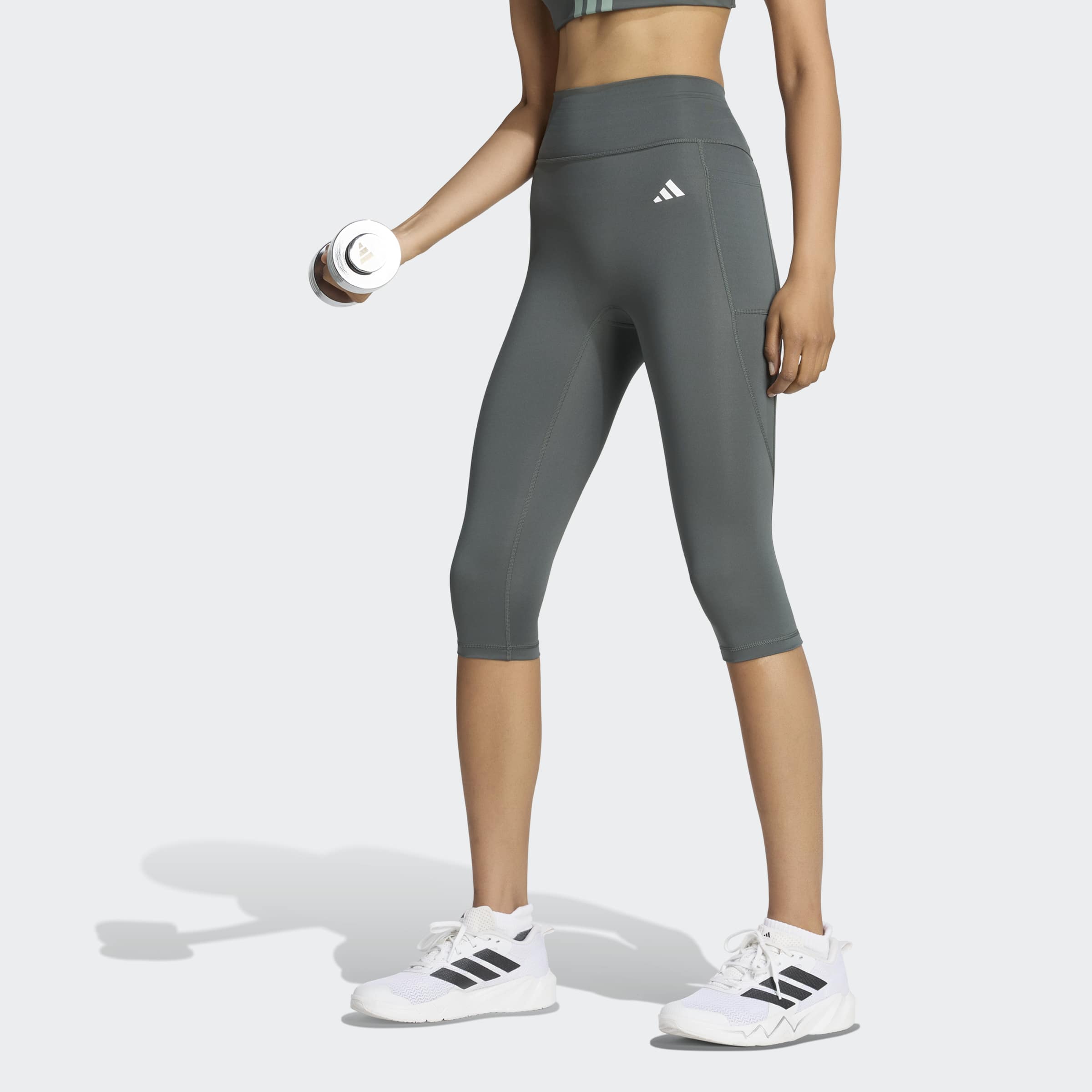 adidas Performance "OPT ESS CAPRI" für Fitness und Yoga, mit climacool, 3/4-Länge