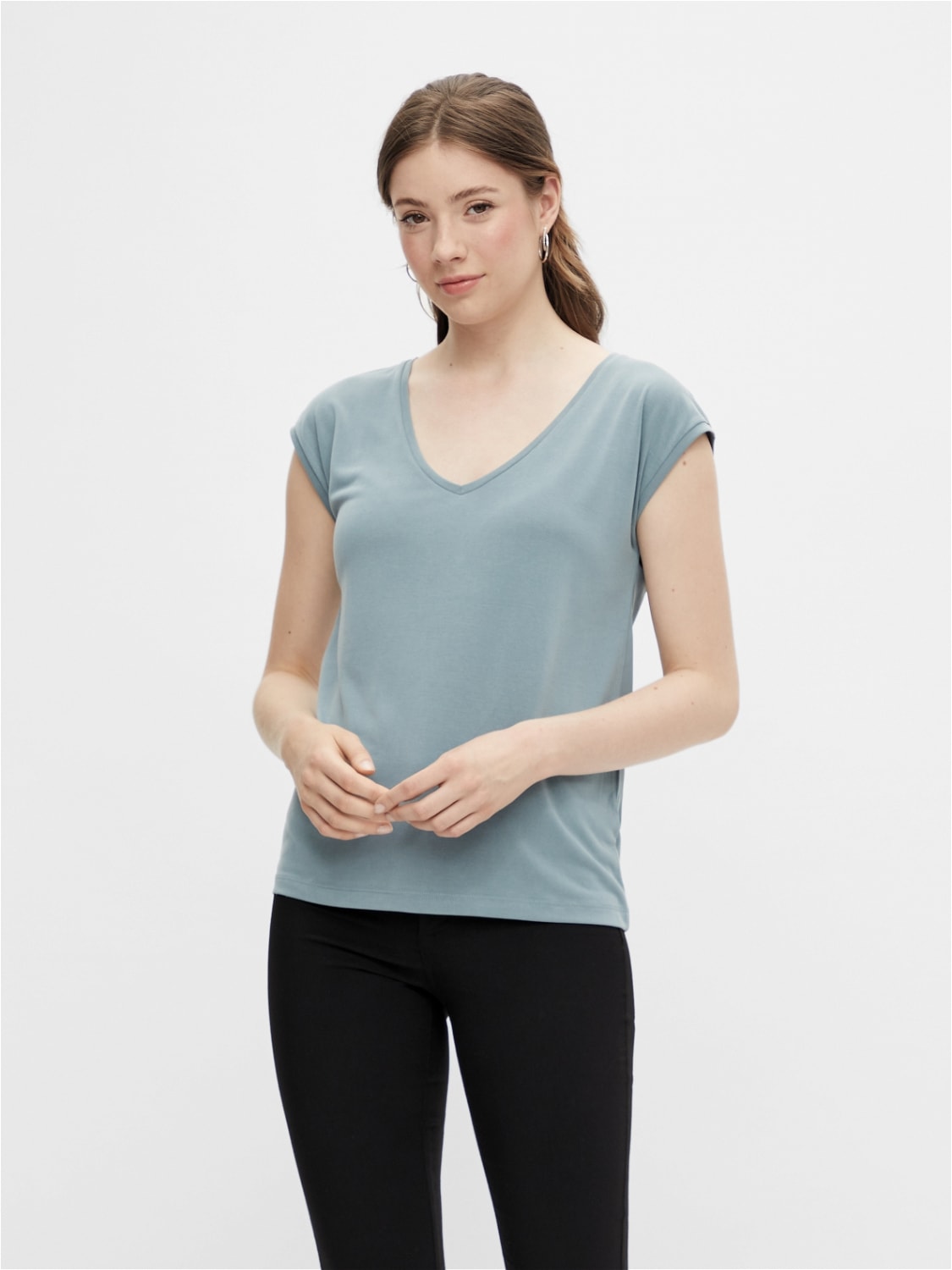 pieces Kurzarmshirt »PCKAMALA TEE NOOS BC«