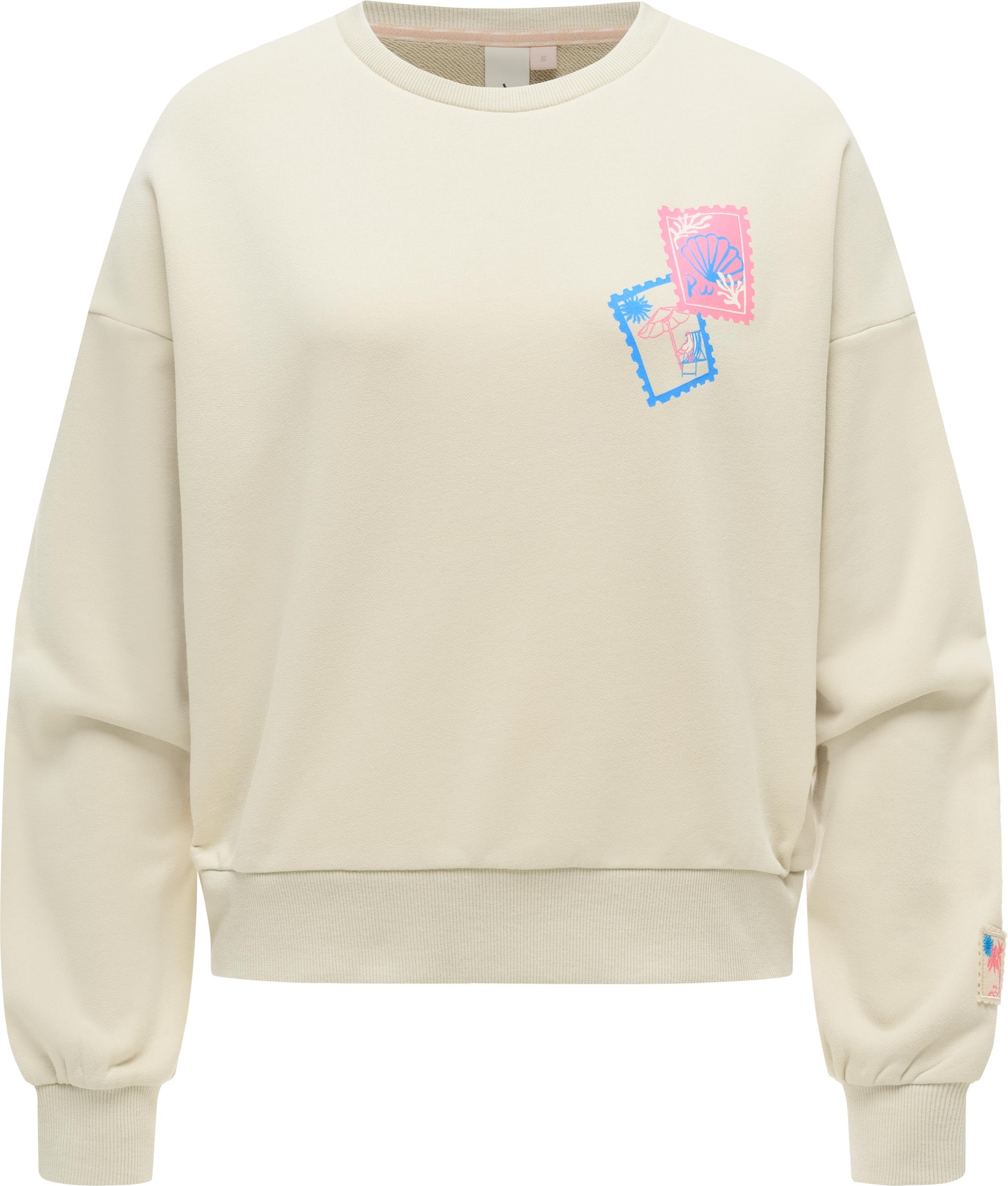 Ragwear Sweater "Wuss PP", lässiges oversized Damen Sweatshirt mit Print