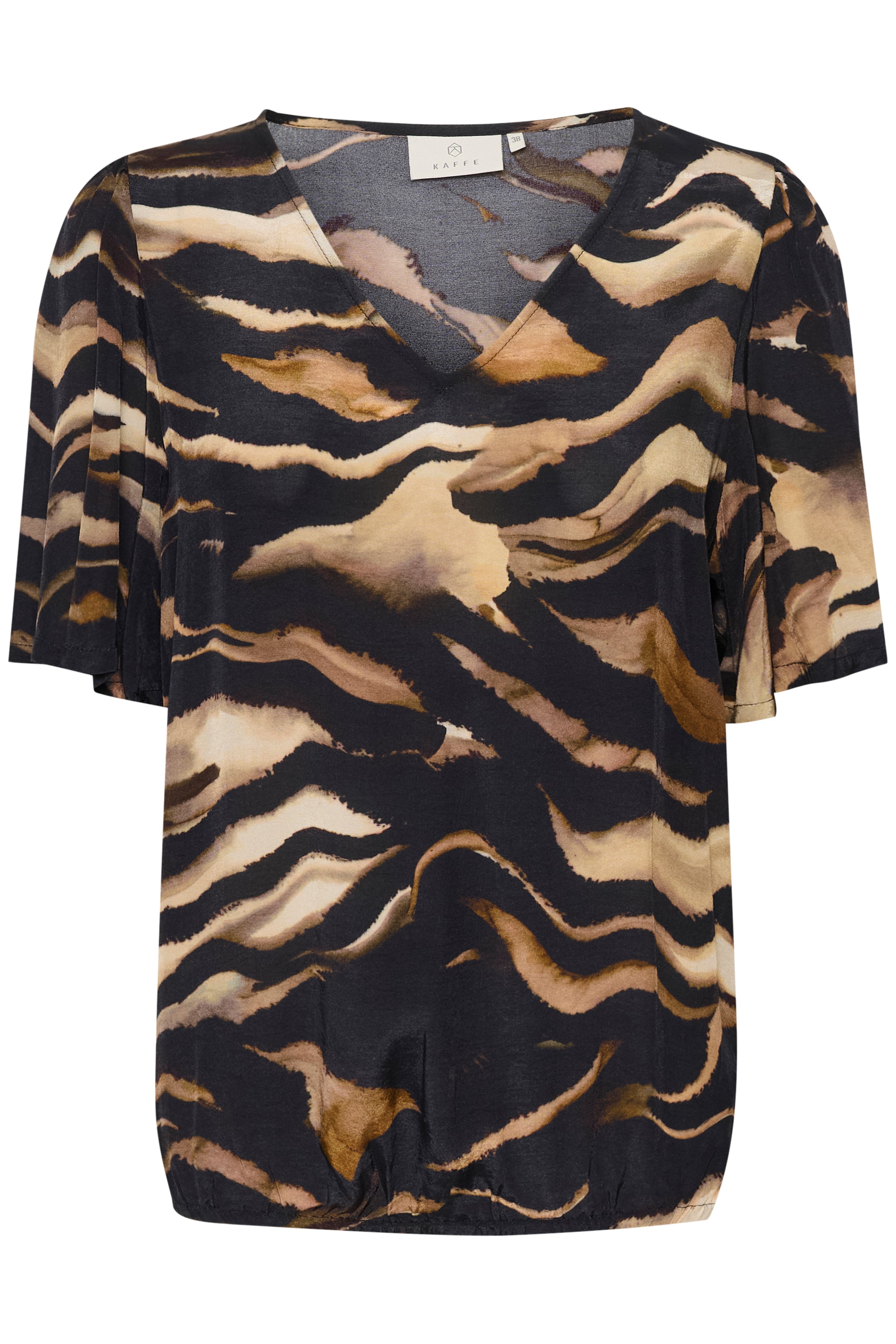 KAFFE Kurzarmbluse "Kurzarm-Bluse KAlaila"
