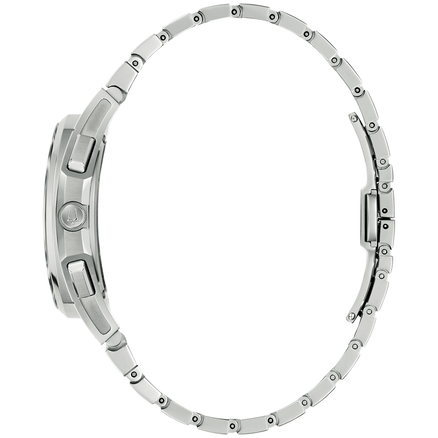 Bulova Chronograph »Curv« Quarzuhr, Armbanduhr, Herrenuhr, Edelstahlarmband, analog