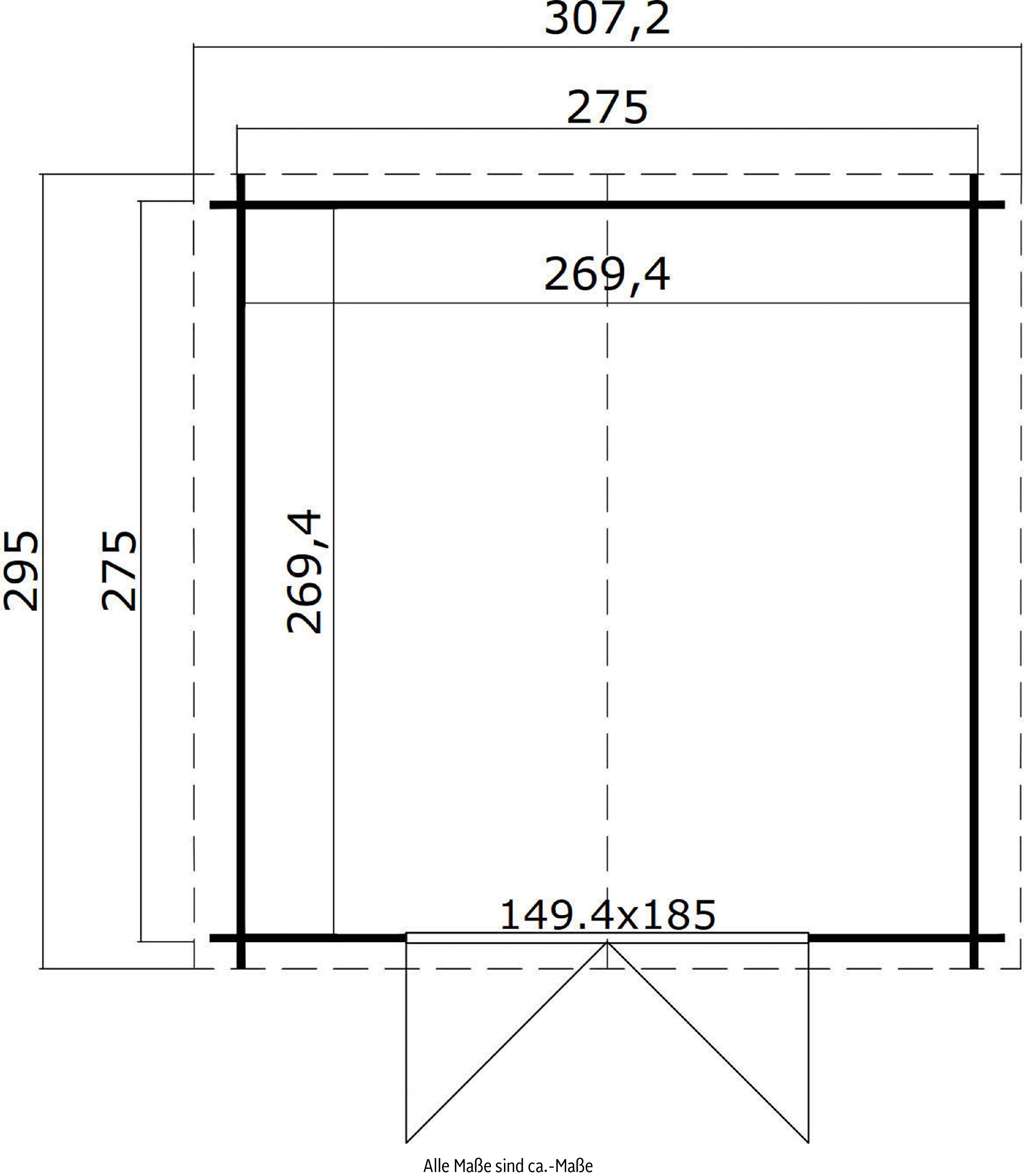 LASITA MAJA Gartenhaus »NORAH 275«, (Set)