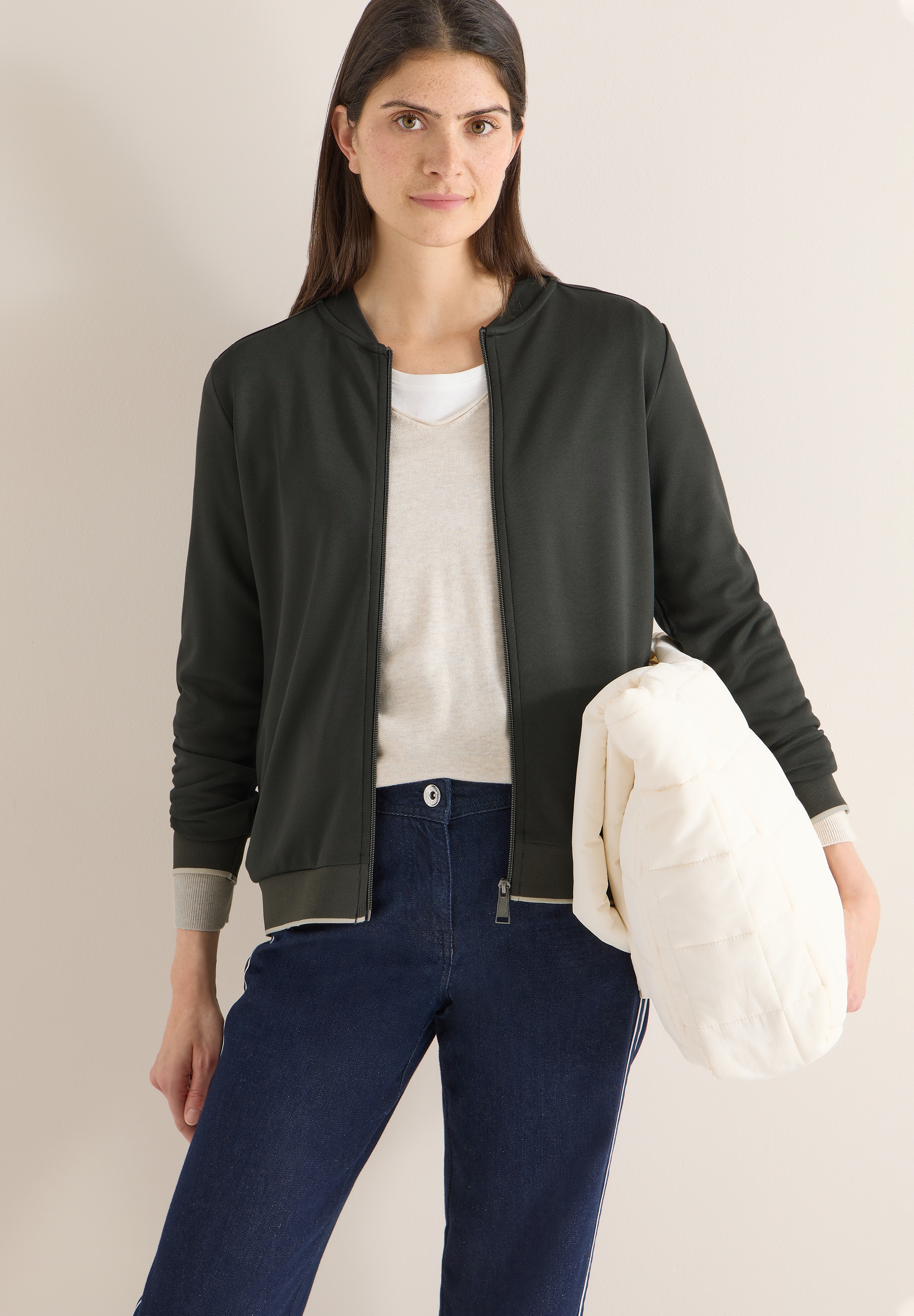 Cecil Sweatjacke Rundhalsausschnitt