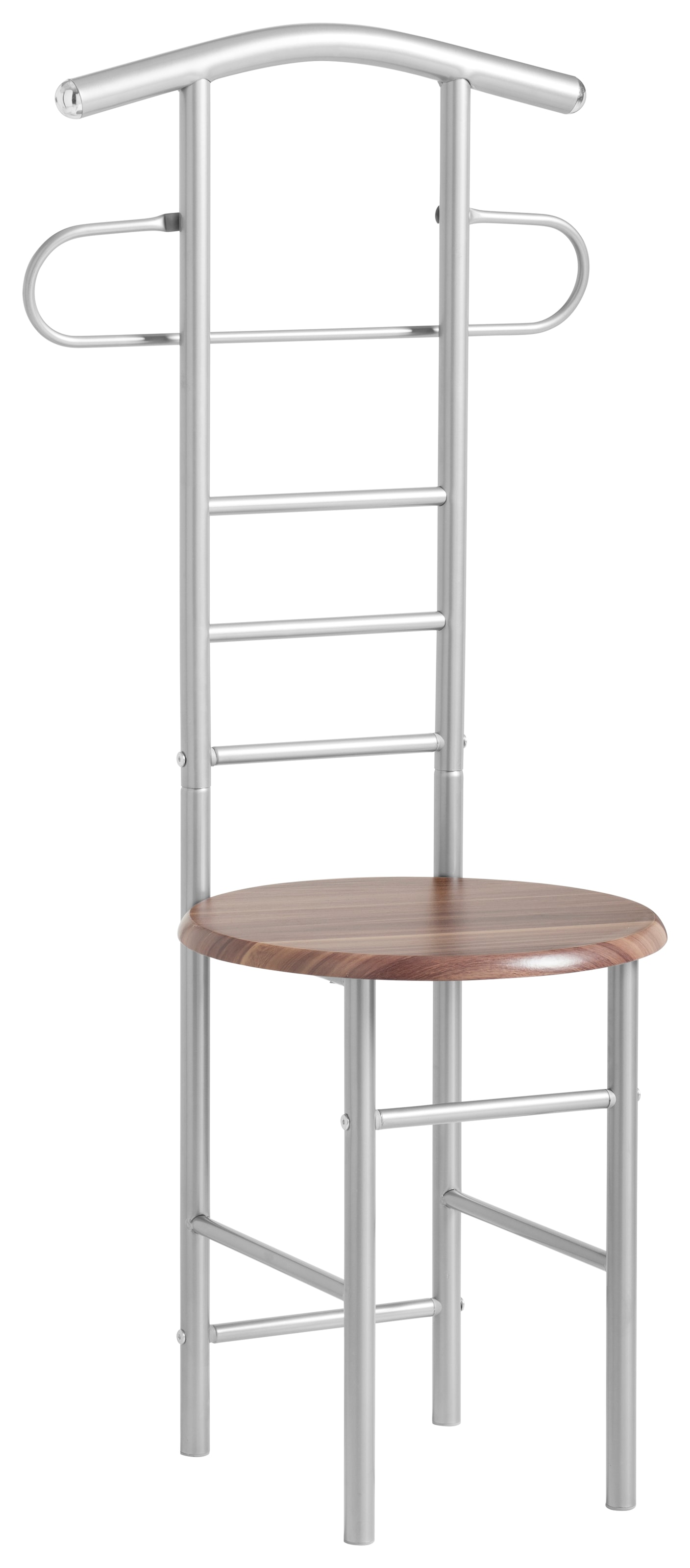 Herrendiener INOSIGN, B:53cm H:118cm T:47cm, silber, MDF, Metall, Schlafzimmer, Herrendiener, "TOPSELLER", Gesamthöhe: 118 cm, Sitzhöhe: 48 cm