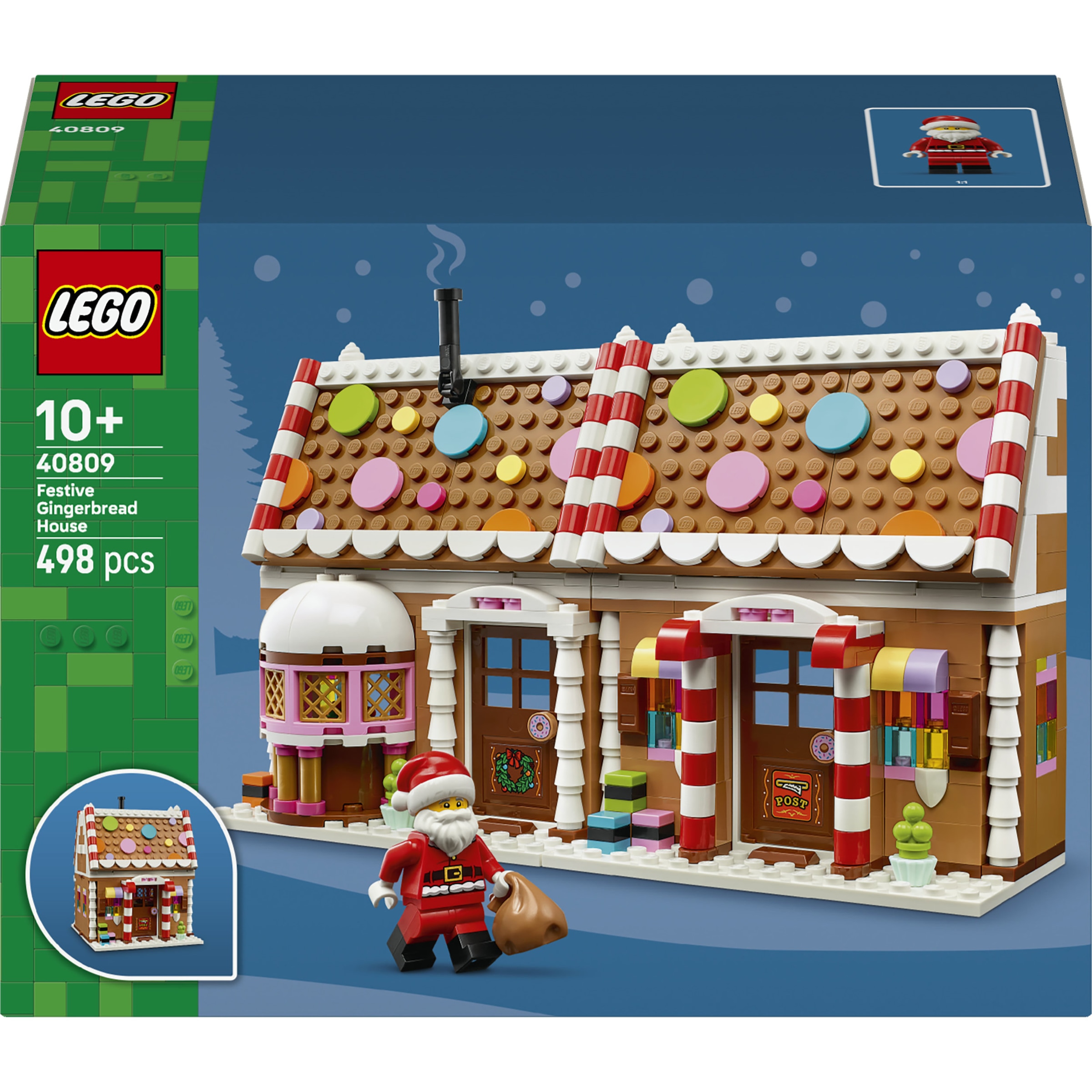 LEGO® Konstruktionsspielsteine »Weihnachtliches Lebkuchenhaus (40809), LEGO Iconic« Made in Europe