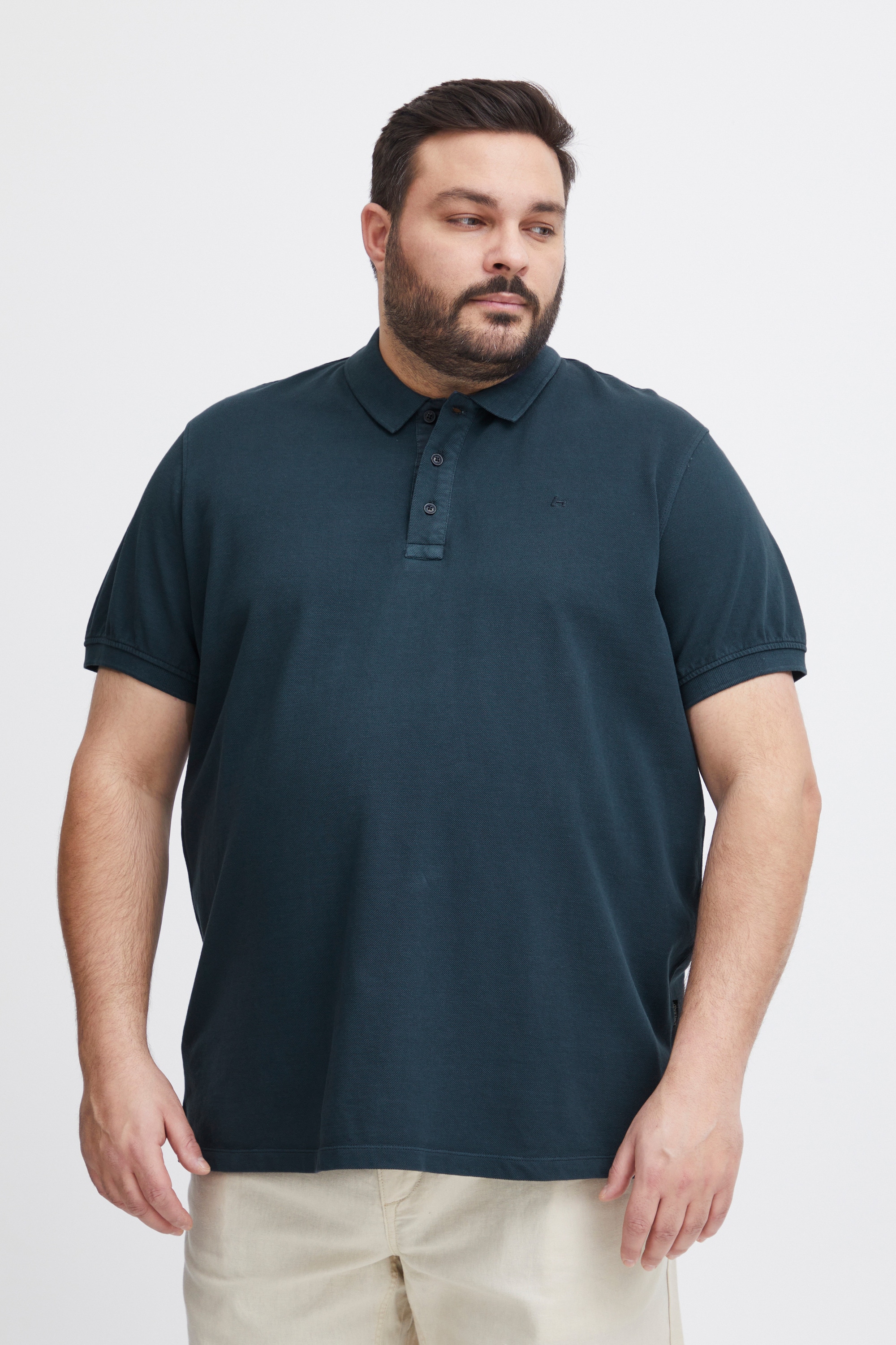 Blend Poloshirt "BHBT-Shirt Big & Tall" Basic Poloshirt mit Stickerei in gr günstig online kaufen