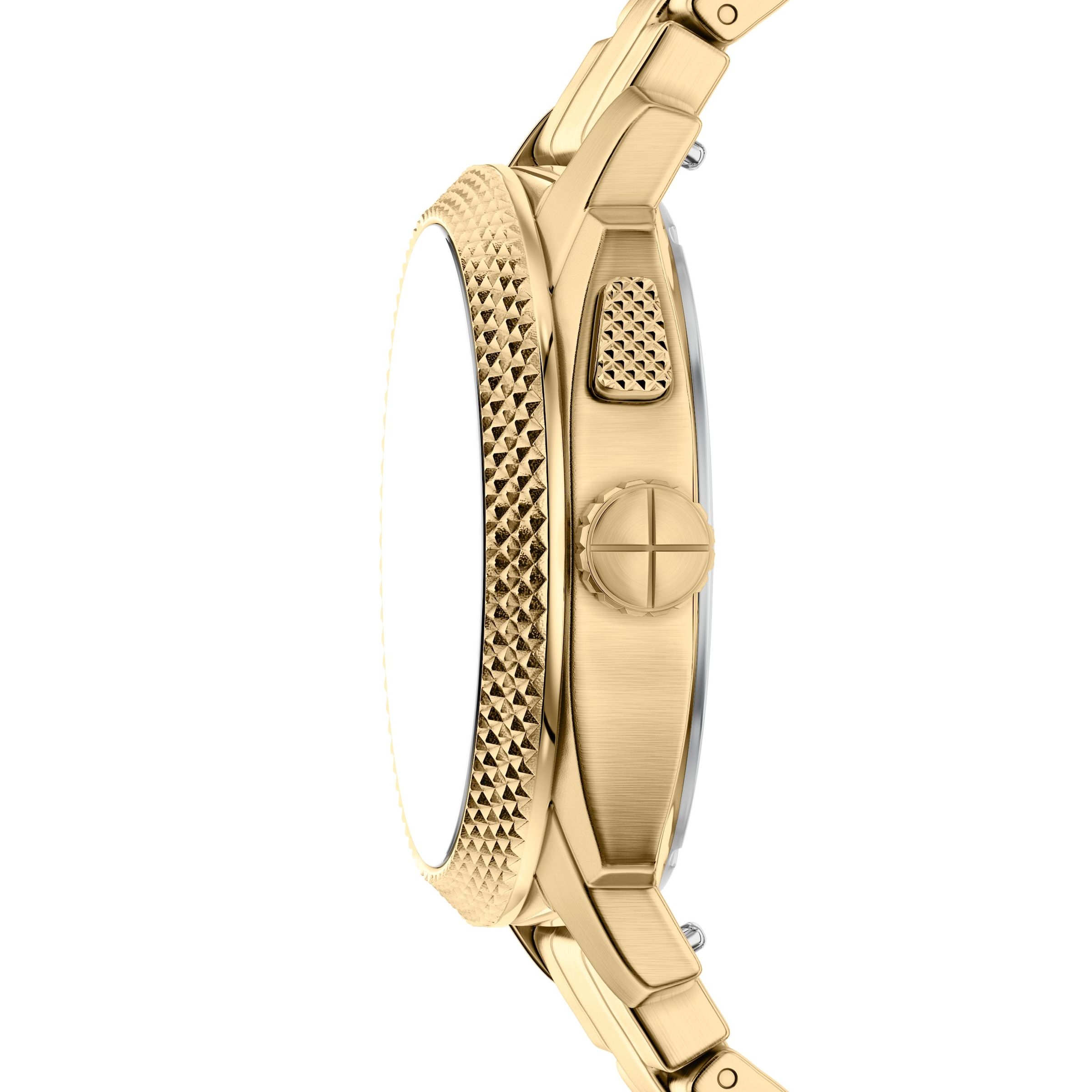 Fossil Quarzuhr »Machine - Big Tic« Armbanduhr, Herrenuhr, Edelstahlarmband, analog, digital