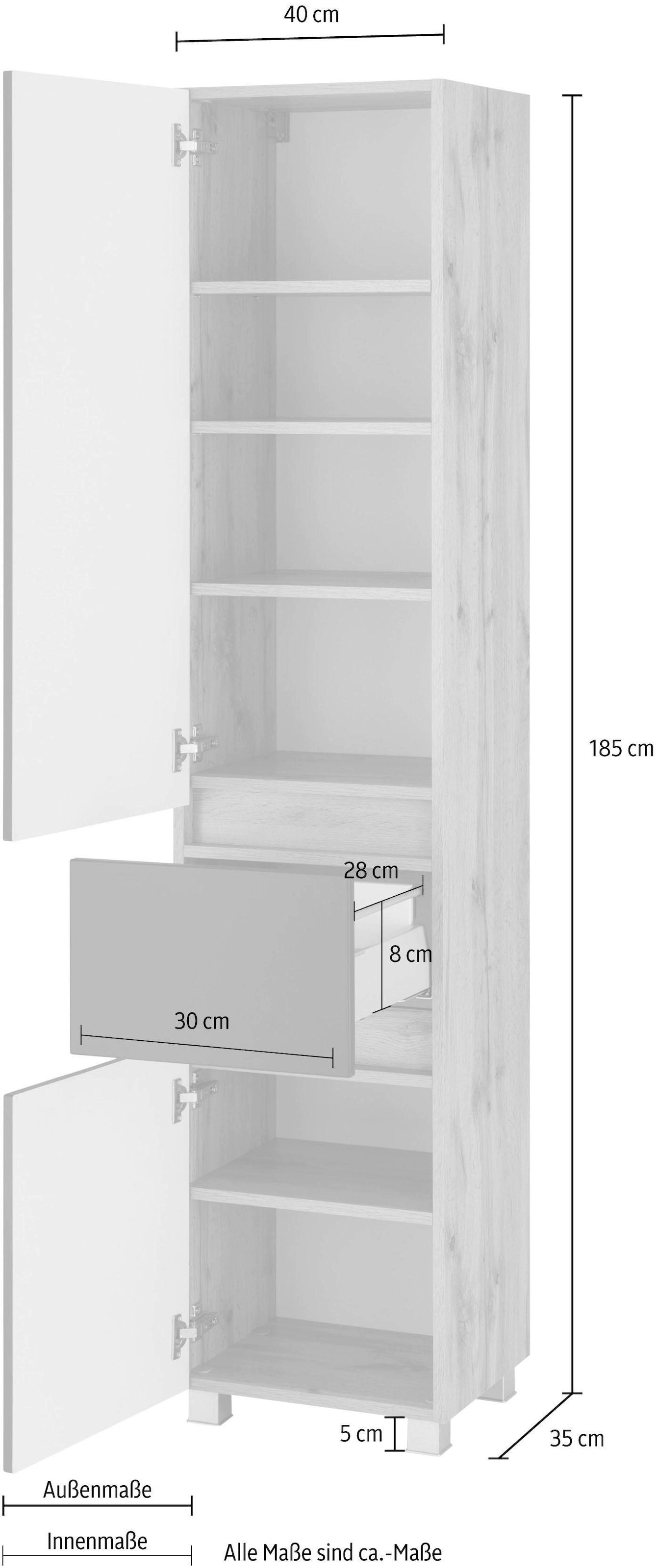 HELD MÖBEL Hochschrank »Lucca« kaufen | BAUR