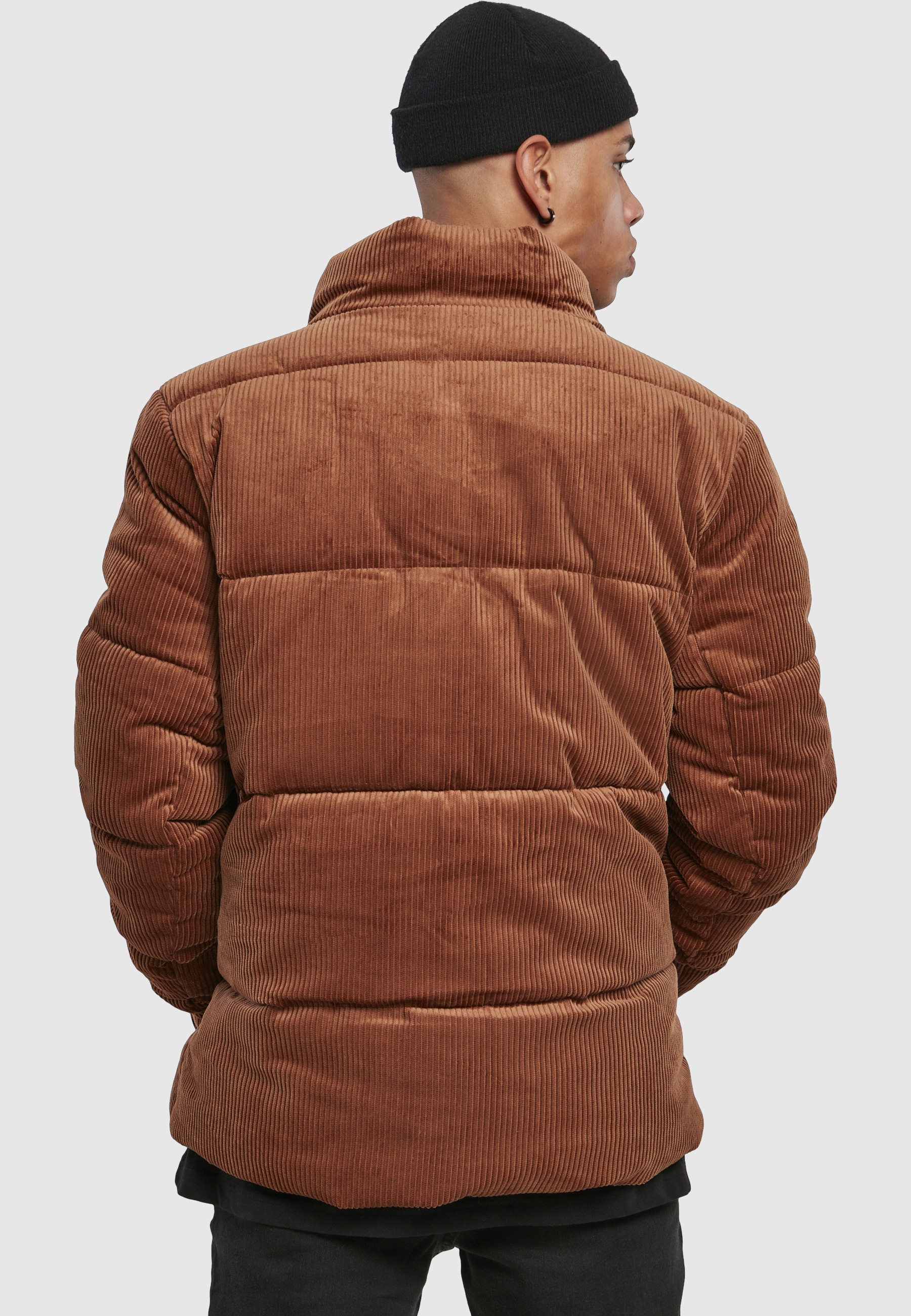 URBAN CLASSICS Winterjacke »Urban Classics Herren Boxy Corduroy Puffer Jacket« 1 Stk. tlg. ohne Kapuze