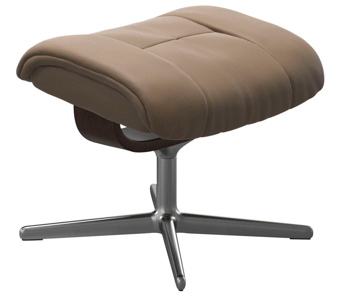 Stressless® Fußhocker »Mayfair«, mit Cross Base, Größe S, M & L, Holzakzent Braun