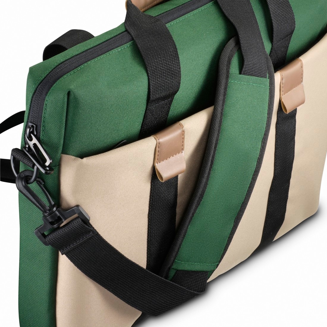 Hama Laptoptasche »Nachhaltige Notebooktasche für 34-36 cm (13,3 -14,1 Zoll), Trolleyband«, Recyceltes Polyester, Laptopfach, Vordertasche Organizerstruktur