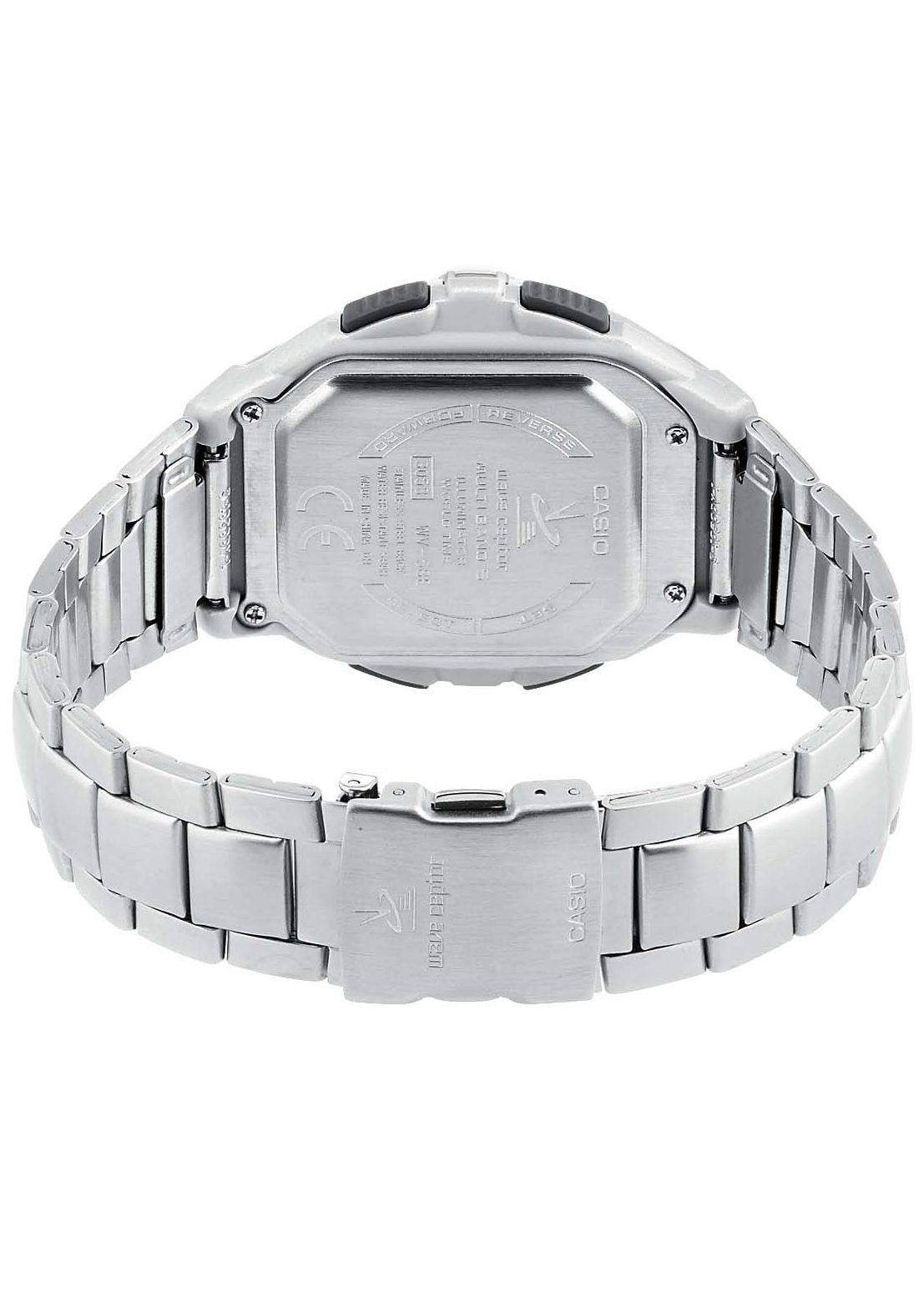 Casio Funk Funkchronograph, Quarzuhr, Armbanduhr, Herrenuhr, Funkuhr, Digitaluhr, Resinarmband