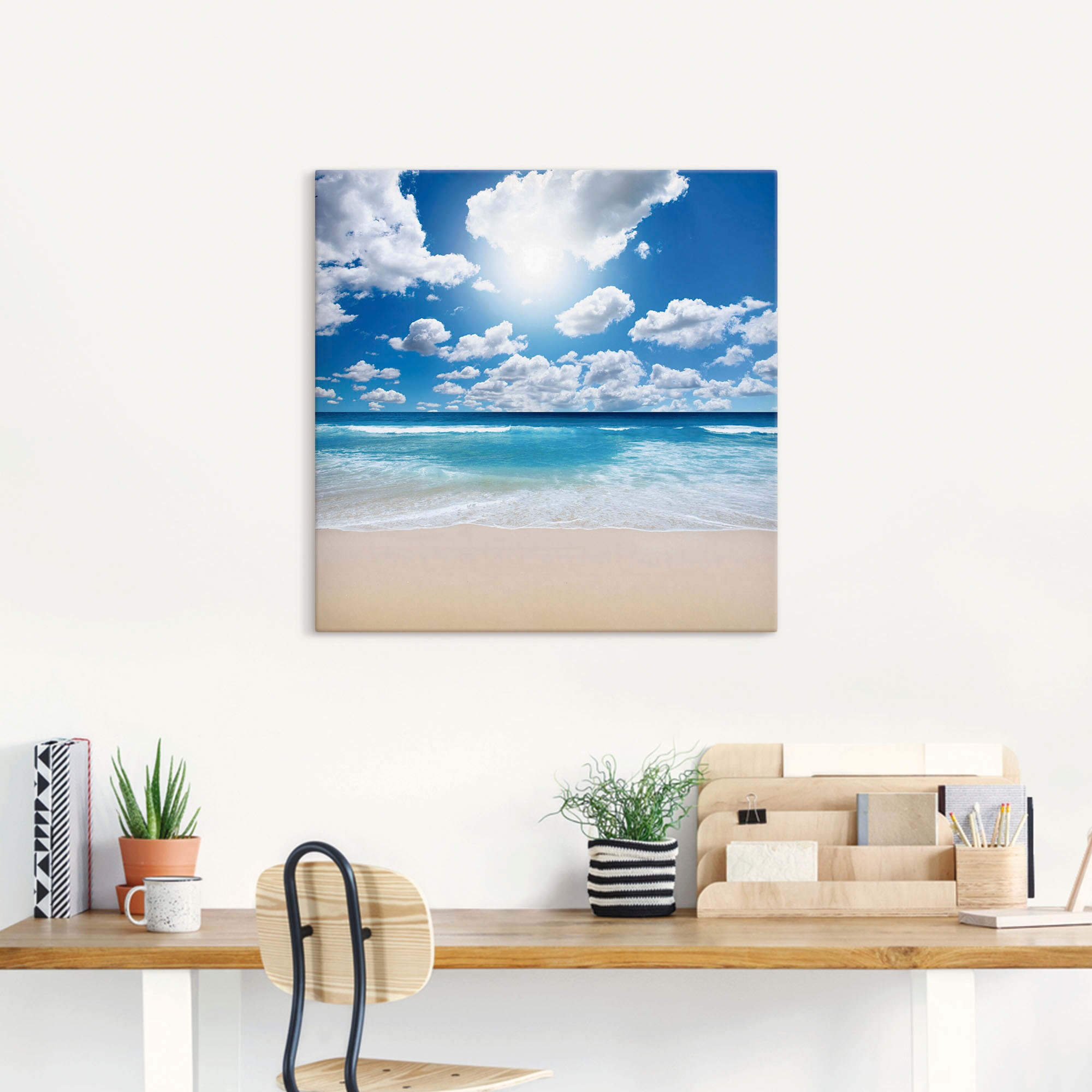 versch. St.), BAUR Alubild, oder in Poster Strand, Strandlandschaft«, | Größen als Wandbild Leinwandbild, »Großartige Wandaufkleber kaufen (1 Artland