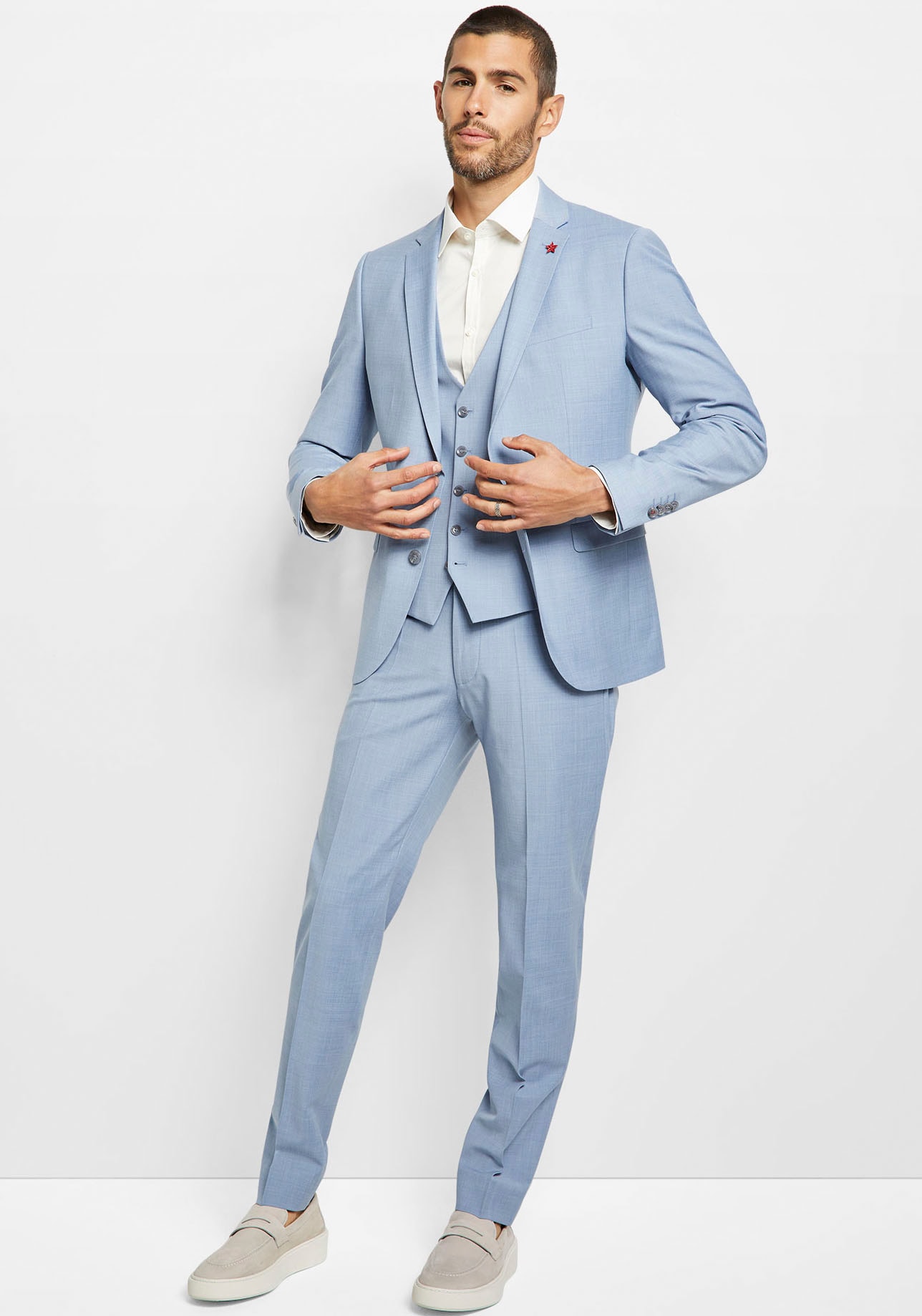 Cinque Anzug "CIMONOPOLI" 2 Stk. tlg. schmal mit Powerstretch günstig online kaufen