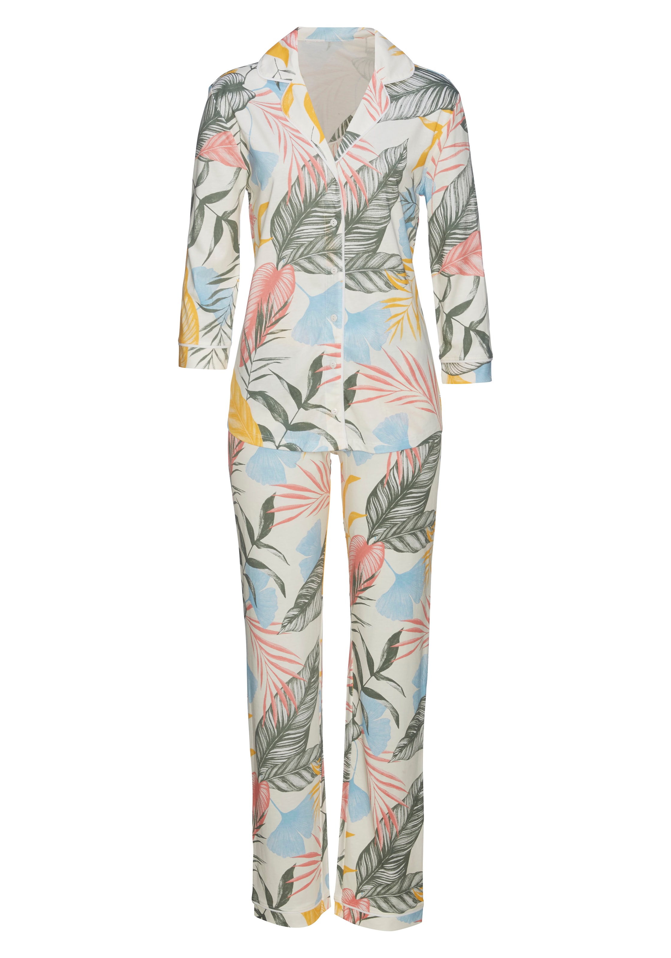 Vivance Dreams Pyjama, mit floralem für ▷ Druck | BAUR