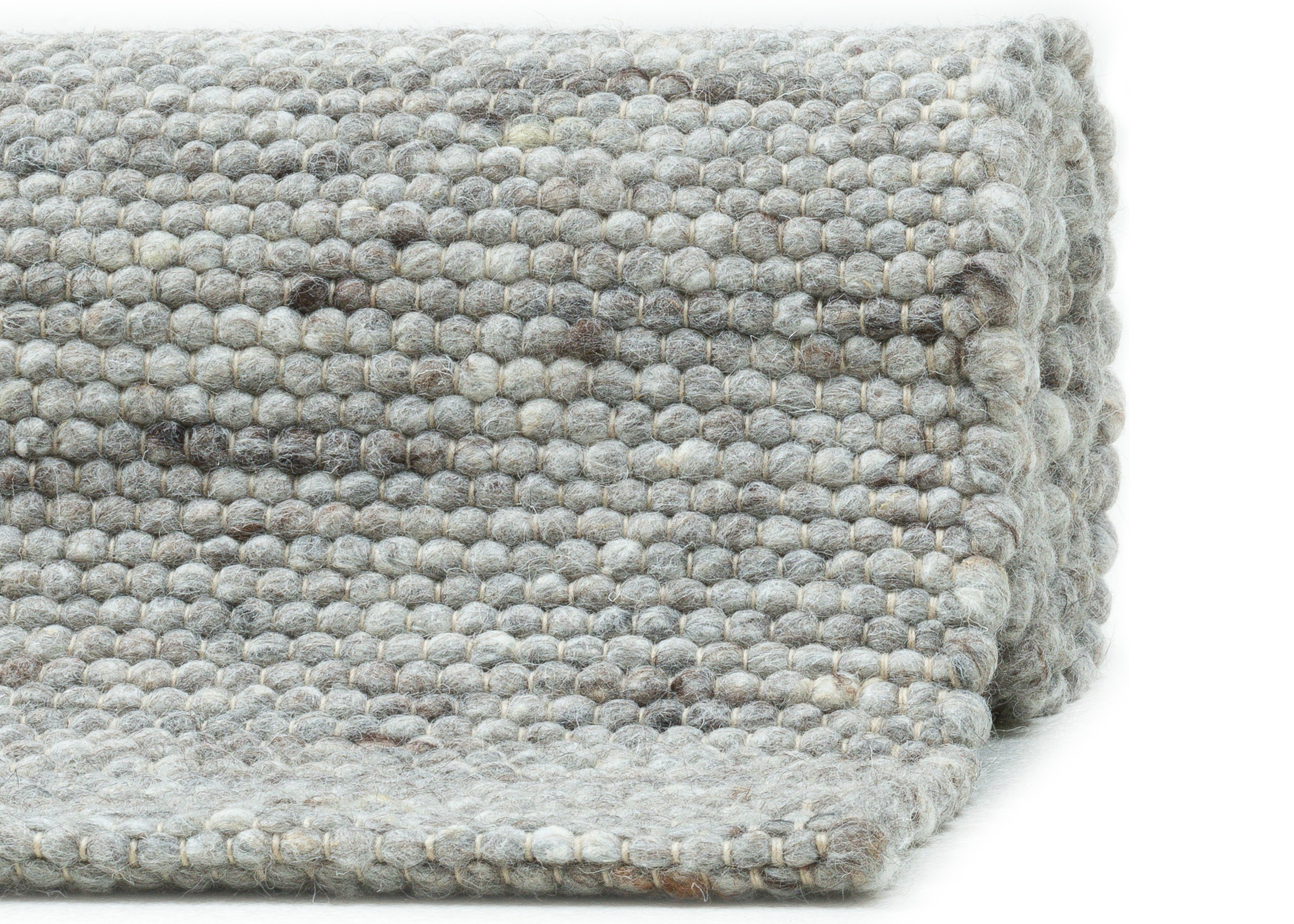 Wollteppich OTTO HOME "Pirker", beige (naturgrau), B:40cm H:12mm L:60cm, Schurwolle, Teppiche, Wendeteppich, meliert, reine Wolle, handgewebt, Scandi, Wohnzimmer 3
