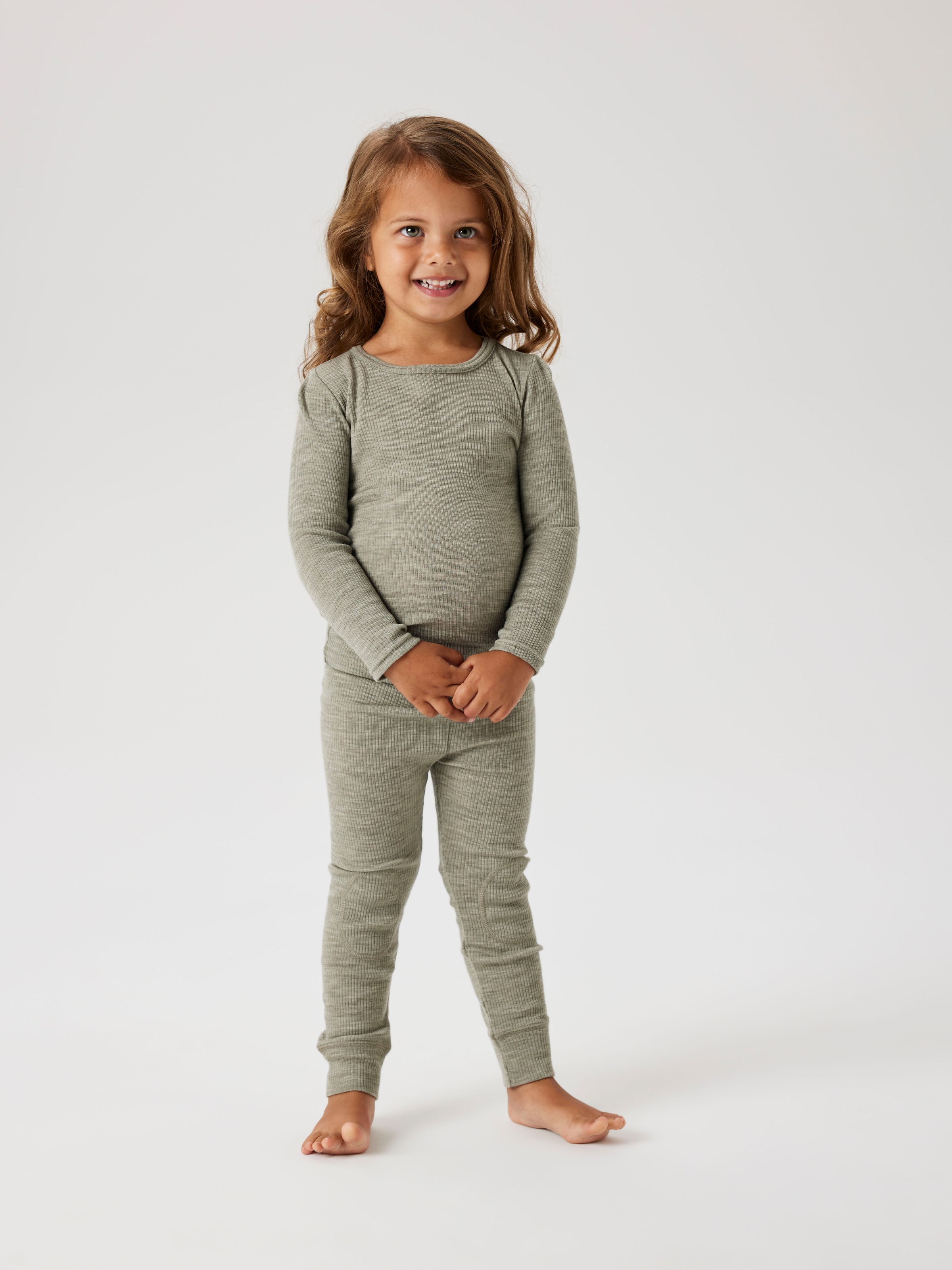 Name It Langarmshirt »NMNWAX WOOL RIB LS TOP NOOS«, aus reiner Merinowolle