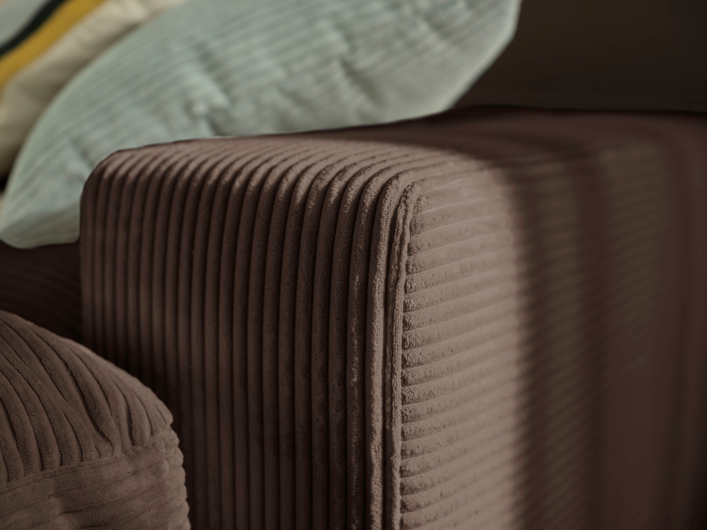 alina Ecksofa »Sandy«, mit Recamiere, in modernem Cordstoff