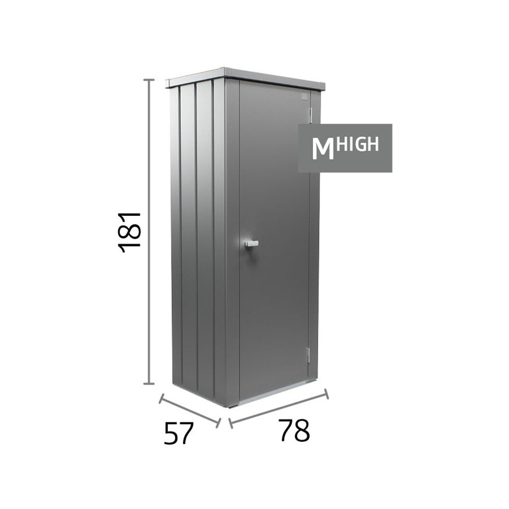 Biohort Mehrzweckschrank »Julia Gr. M HIGH , verschiedene Farben« 77,7x 180,9x 57 cm, Terrassenschrank für kleine Außenflächen