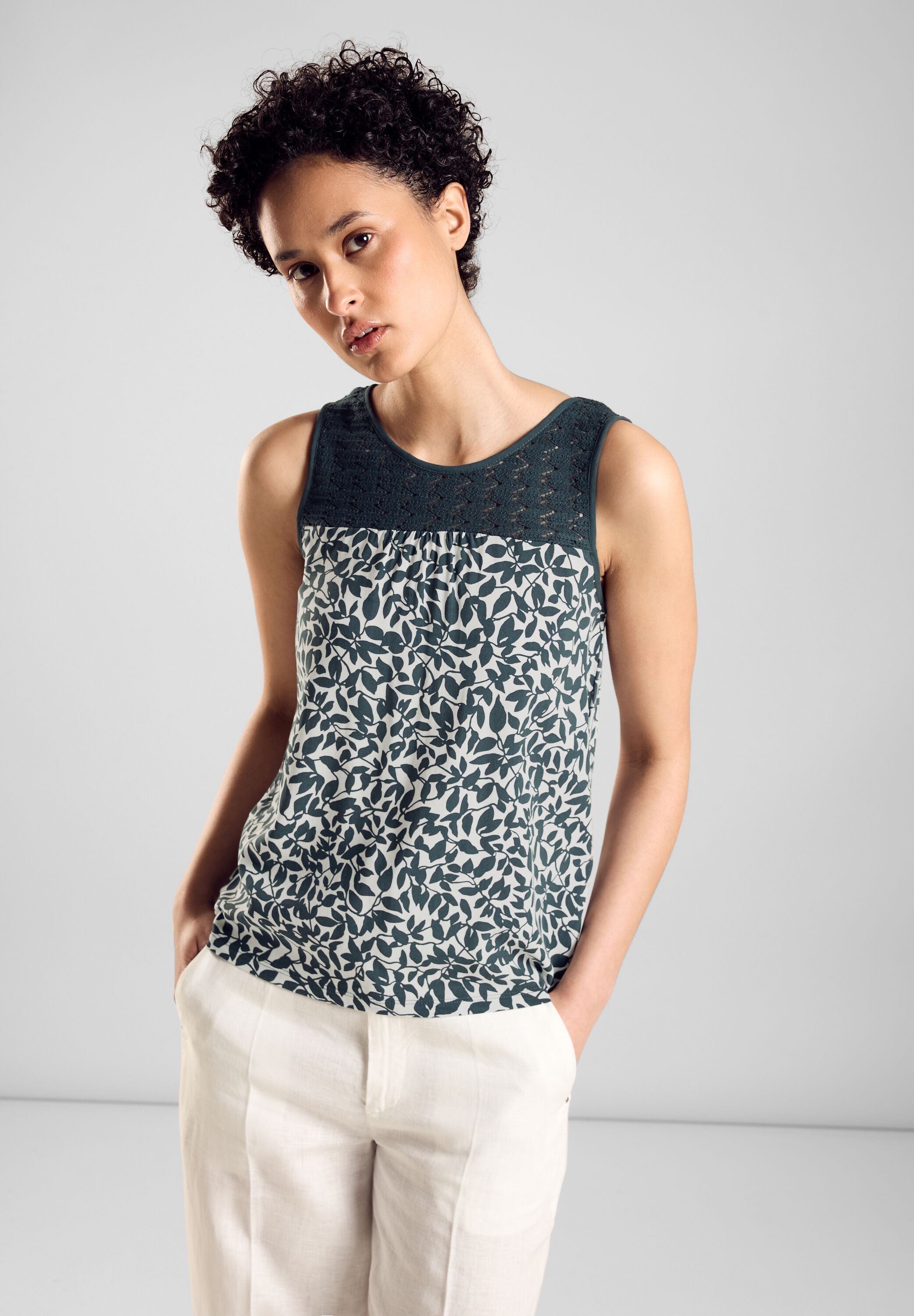 STREET ONE Tanktop, mit Blumenmuster günstig online kaufen