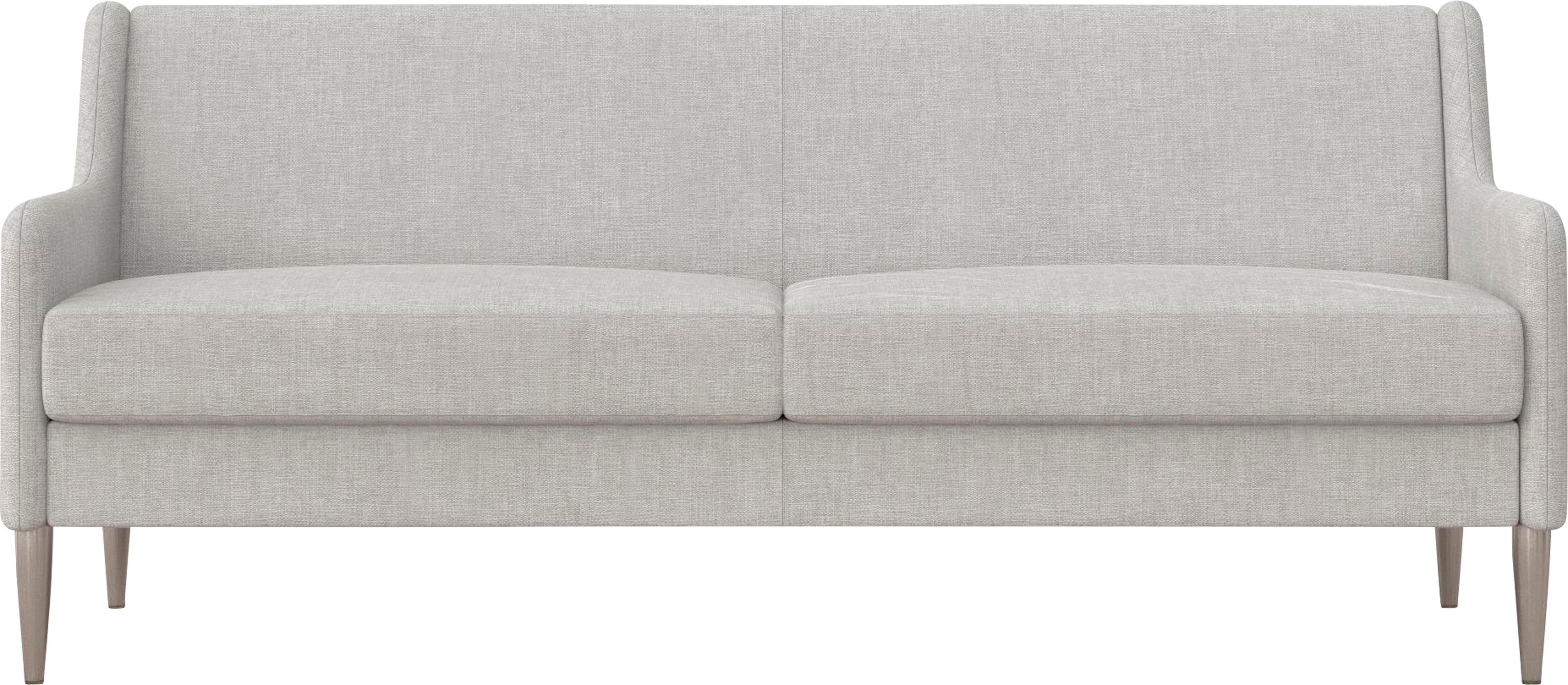 Dorel Home 3-Sitzer "Virginia" Webstoff, Sitz und Rücken gepolstert, Beine aus Stahl, Sitzhöhe 42,5cm