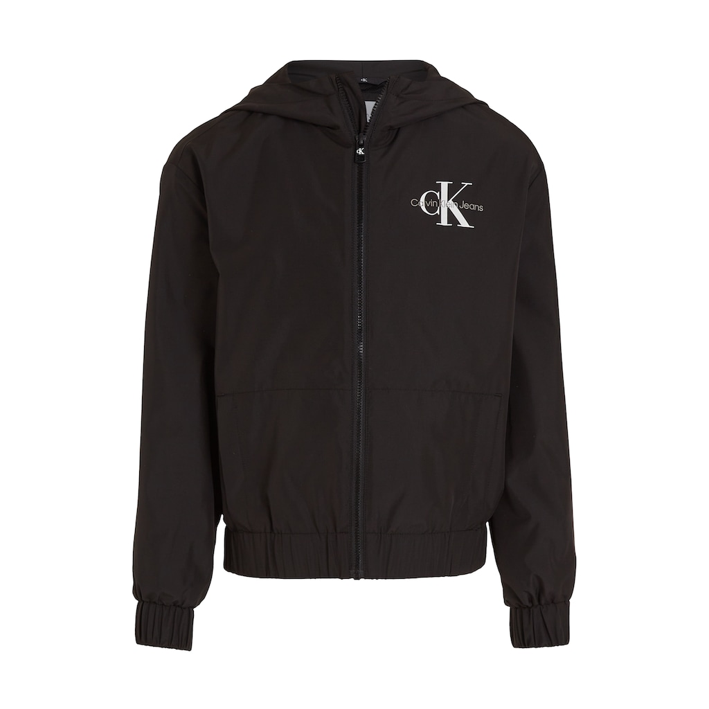 Calvin Klein Jeans Blouson »MONOLOGO ESSENTIAL JACKET«, mit Kapuze