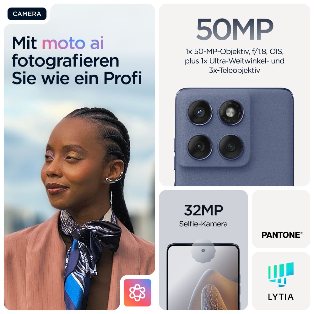 Motorola Smartphone »Edge 60 Fusion 256GB«, Slipstream