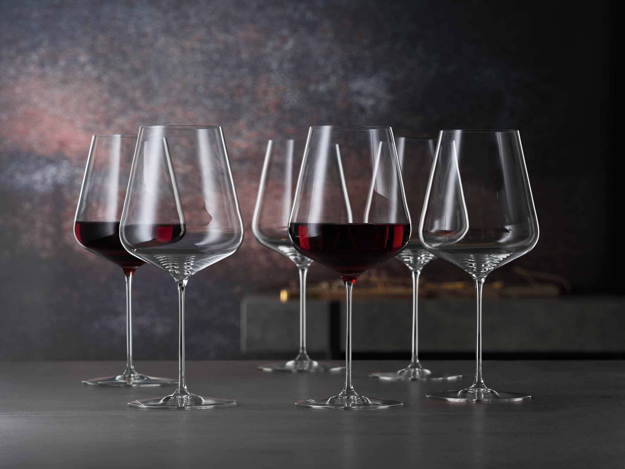 SPIEGELAU Rotweinglas »Bordeauxgläser + Poliertuch Definition 750 ml 2er Set transparent«