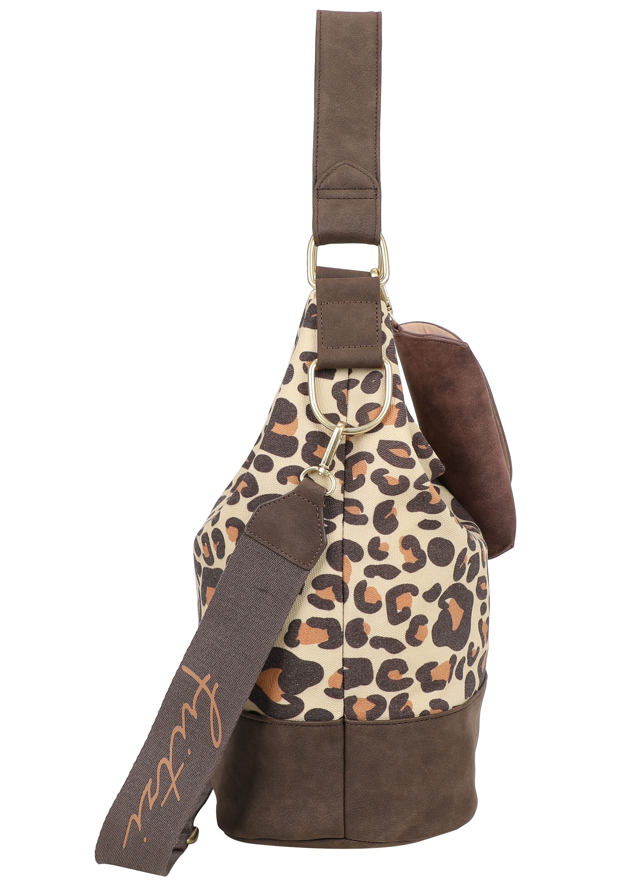 Fritzi aus Preußen Schultertasche »Izzy07 Limited Leo Camel« mit Leomuster