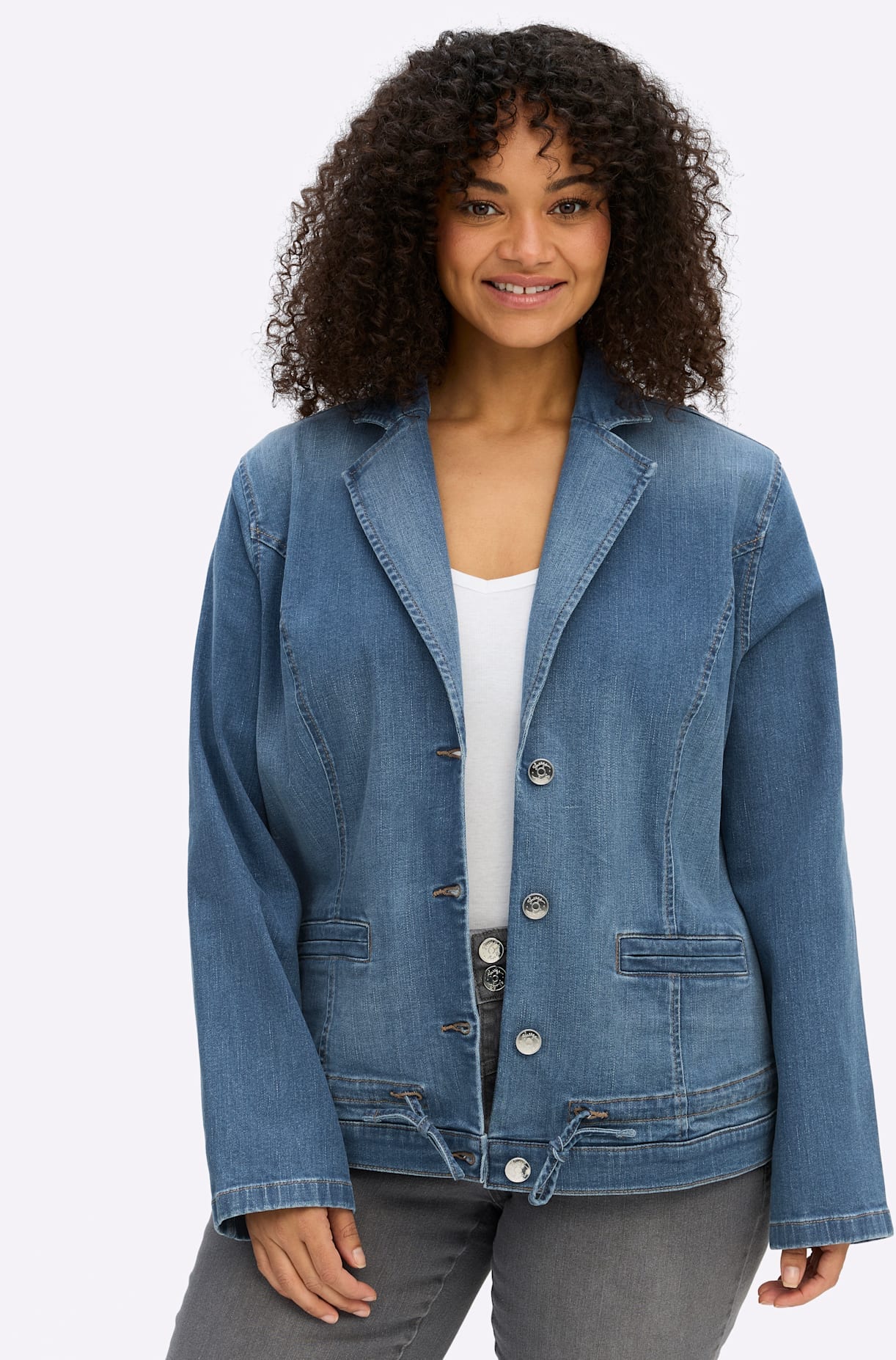 Sheego Jeansblazer "Jeansblazer"
