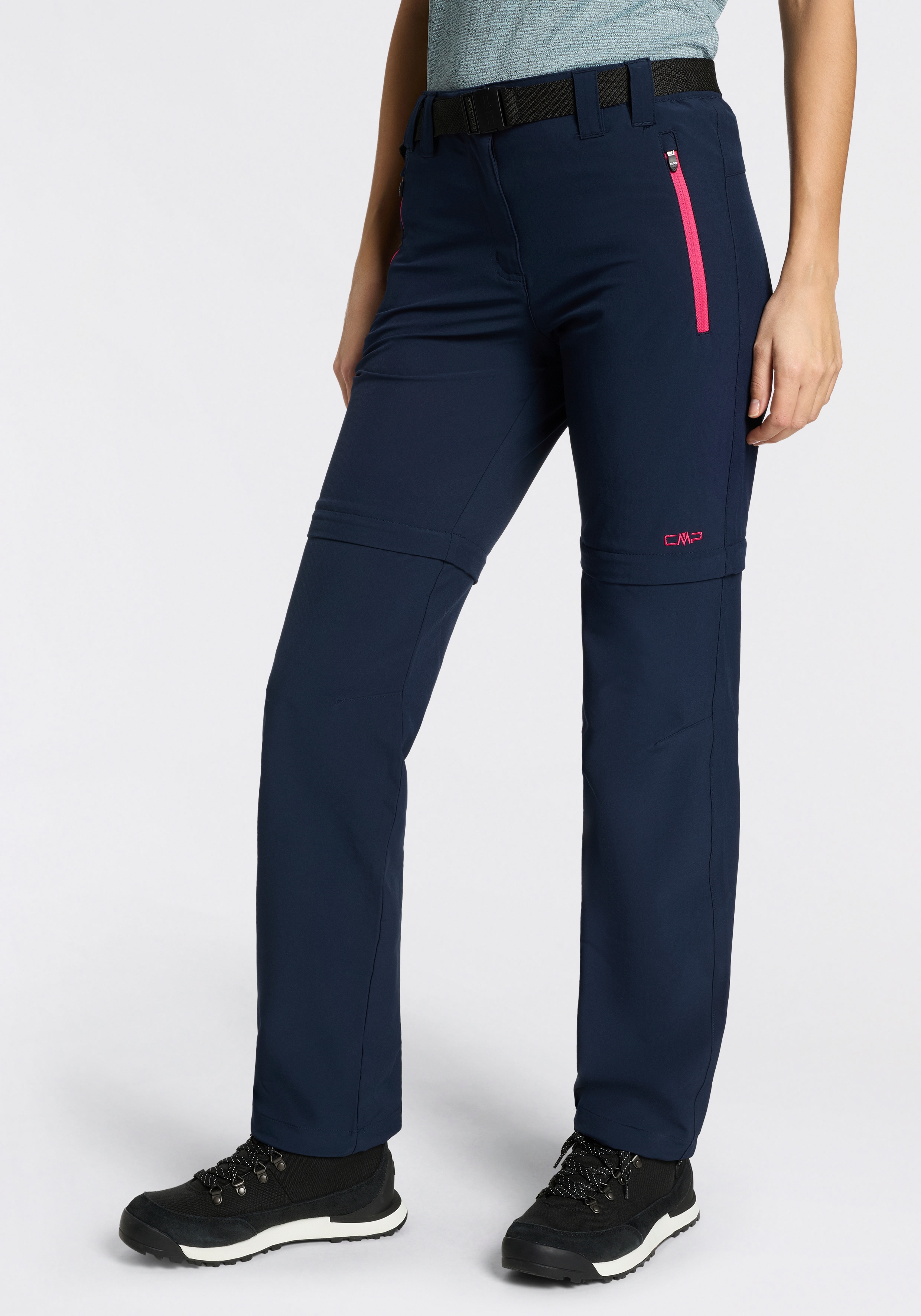 CMP Zip-off-Hose "WOMAN ZIP OFF PANT" mit Reißverschlusstaschen, elastisches Material, schnell trocknend