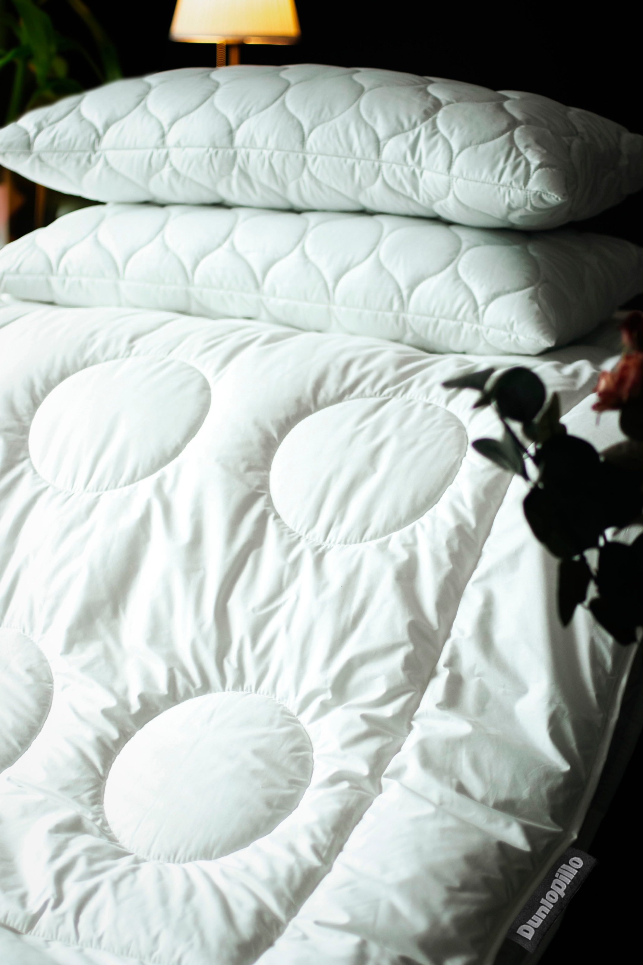 Thumbnail - Dunlopillo Baumwollkissen "Fusion 40x80 oder 80x80 cm, luftdurchlässig, Climate-Control-Bezug" Füllung: Polyester 1 Stk....