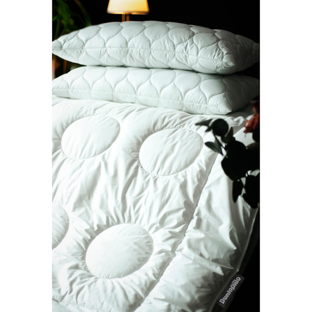 Dunlopillo Baumwollbettdecke »Fusion, Bettdecken für Sommer und Winter«, leicht, Füllung Polyester, Bezug 100% Baumwolle, (1 St.)