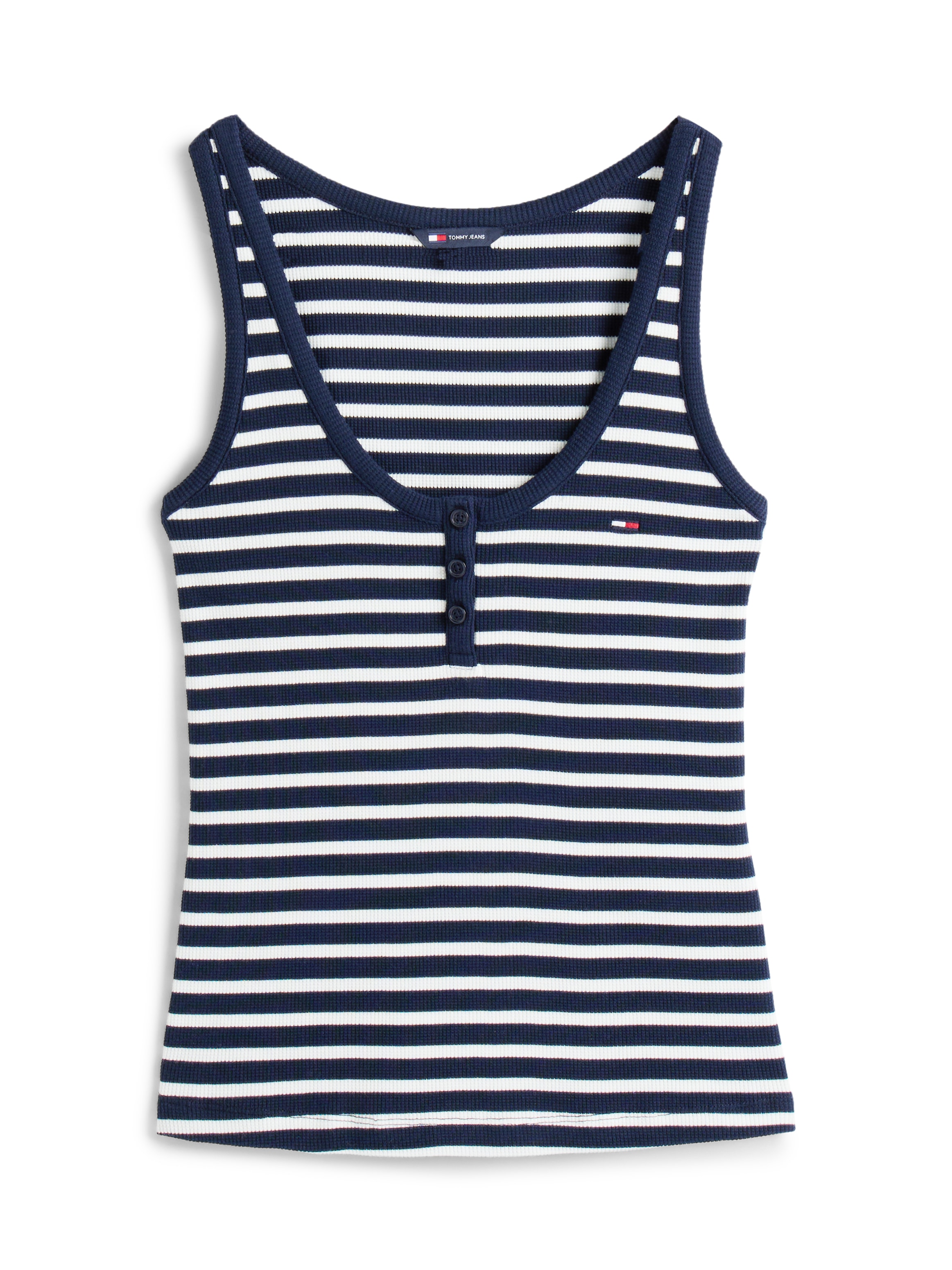 Tommy Jeans T-Shirt »TJW SLIM HENLEY WAFFLE TANK«
