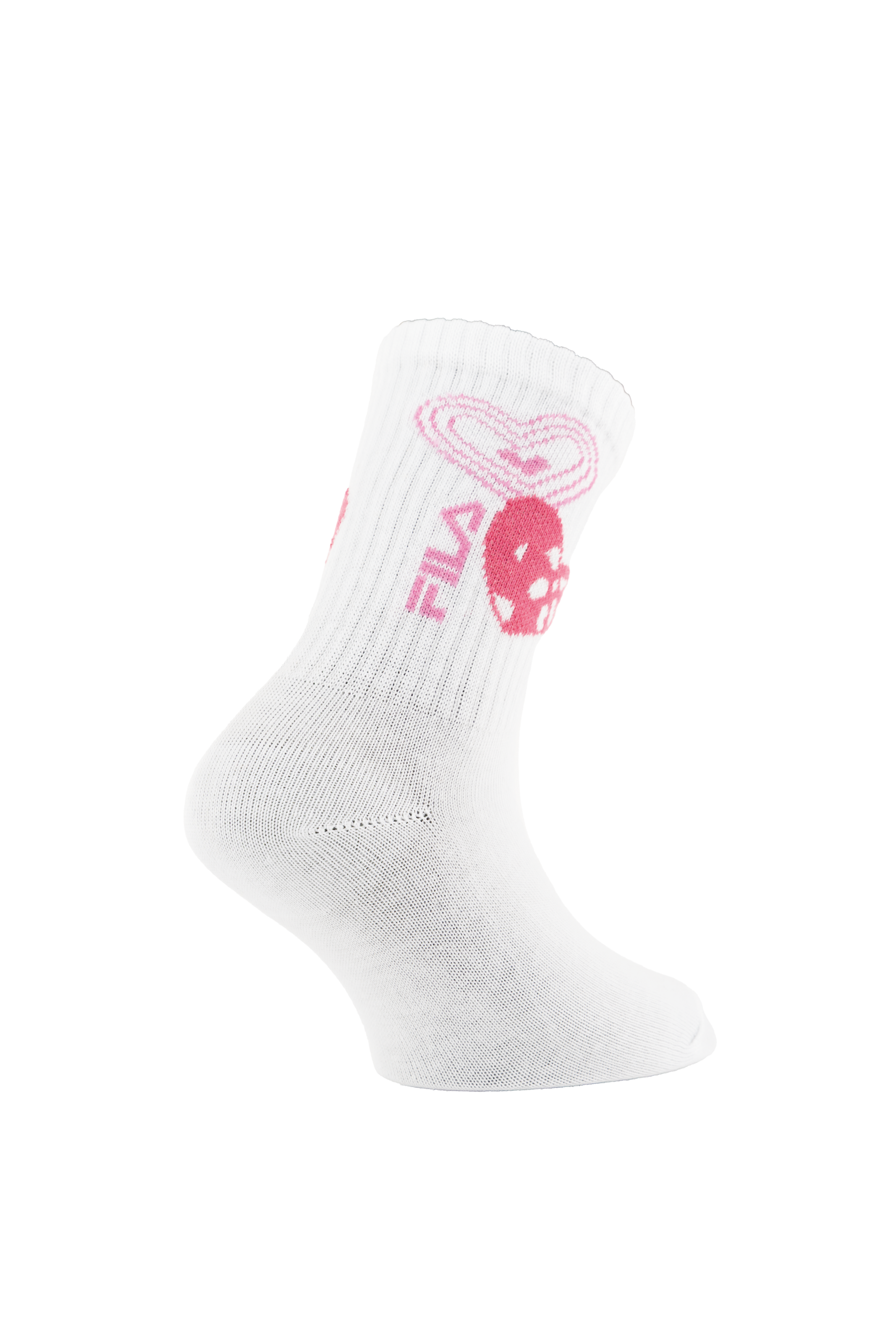 Fila Socken 6 Paar,  mit breitem Rippenbündchen, Cotton-Mix, Love-Design